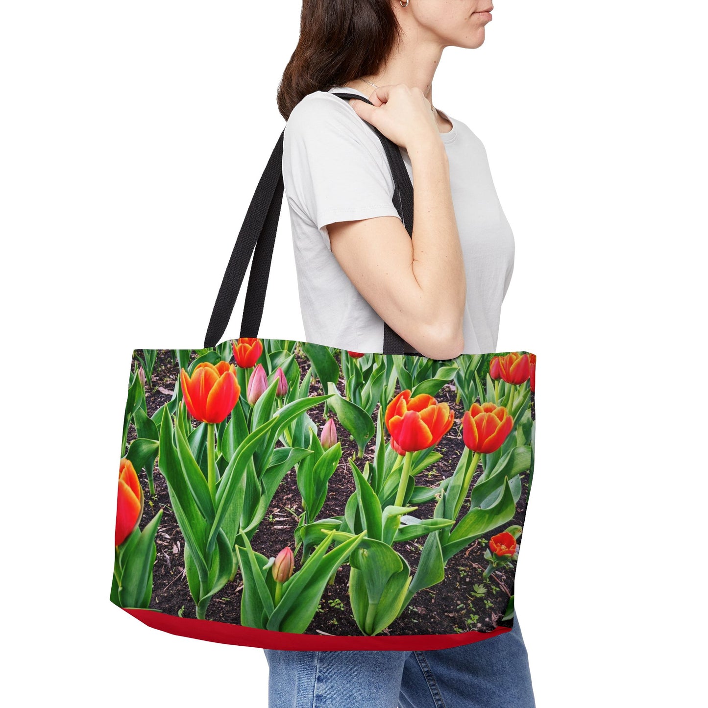 Red Tulips Weekender Tote Bag (SP Photography Collection) RED