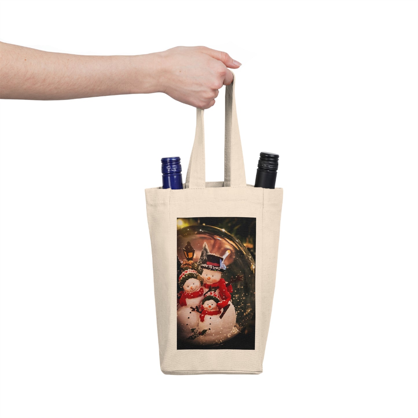 Snow Globe Double Wine Tote Bag (SP Photography Collection)