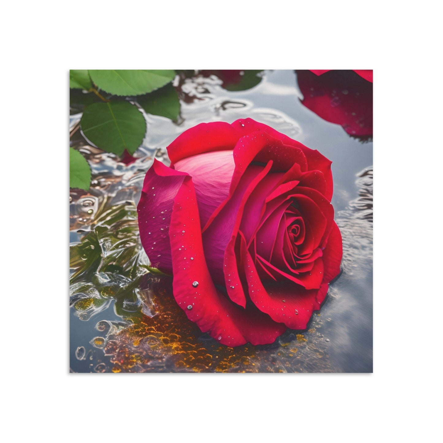 Red Rose Cross Bead Bracelet (Mothers Day Collection)