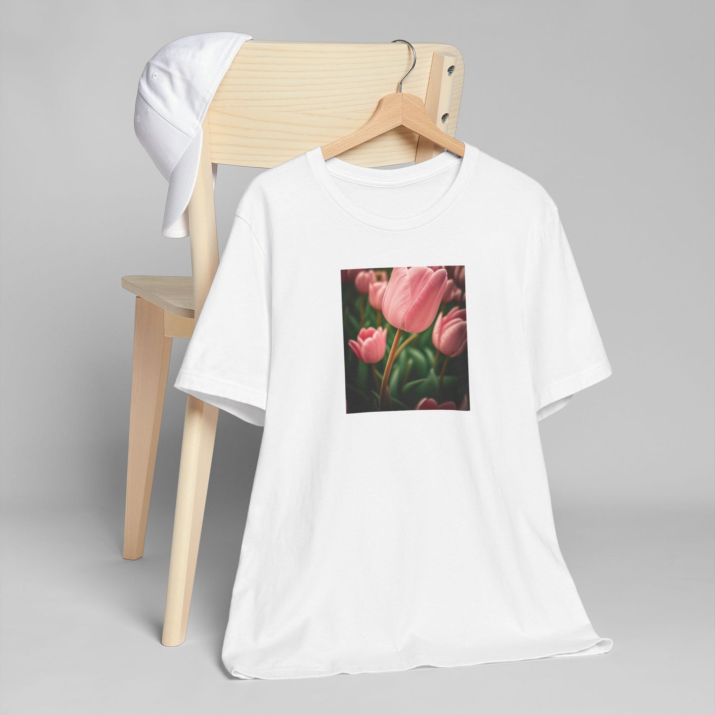 Pink Tulip Unisex Jersey T-Shirt (SP Photography Collection)