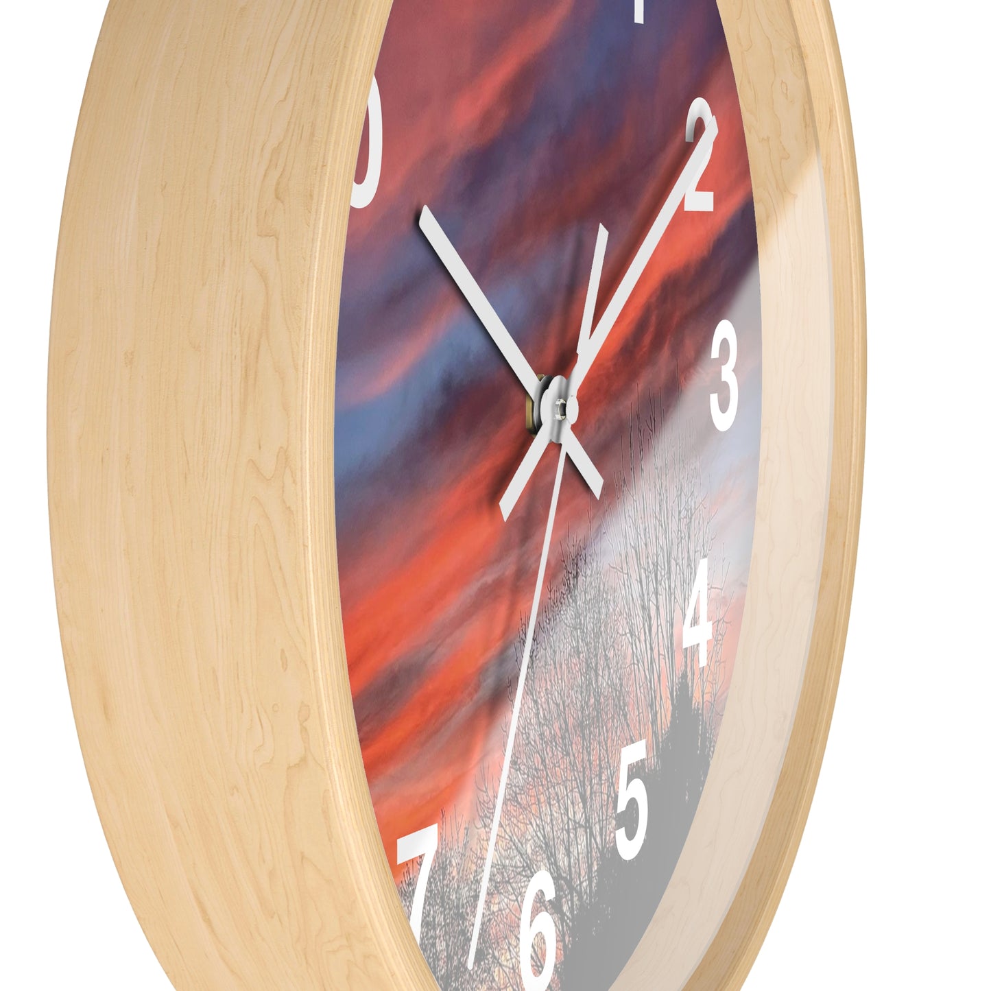 Pink Sky Wall Clock (B & J Collections)