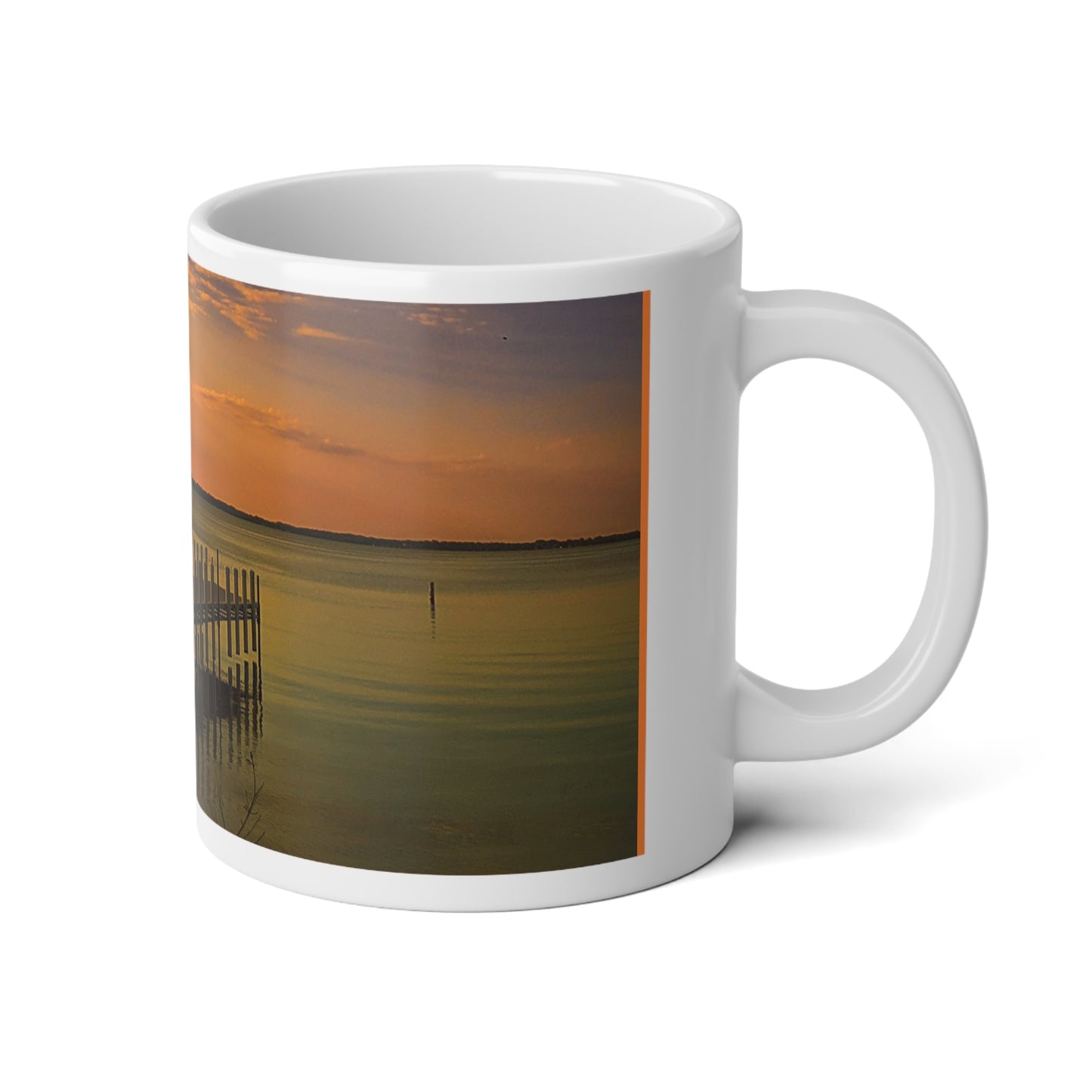 On the dock Jumbo Mug, 20oz (SP Photography Collection)