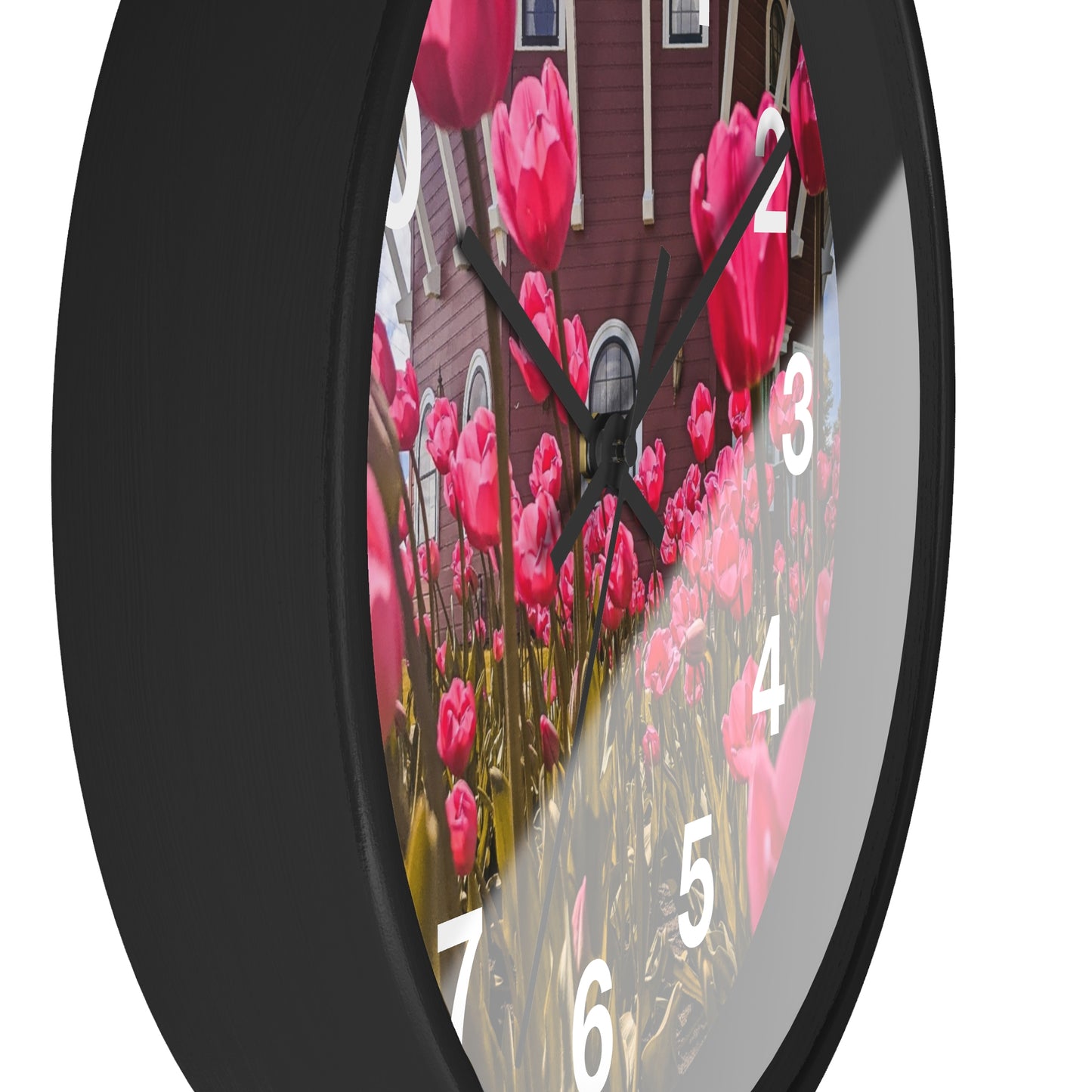 windmill Pink Tulips wall Clock (SP Photography Collection)