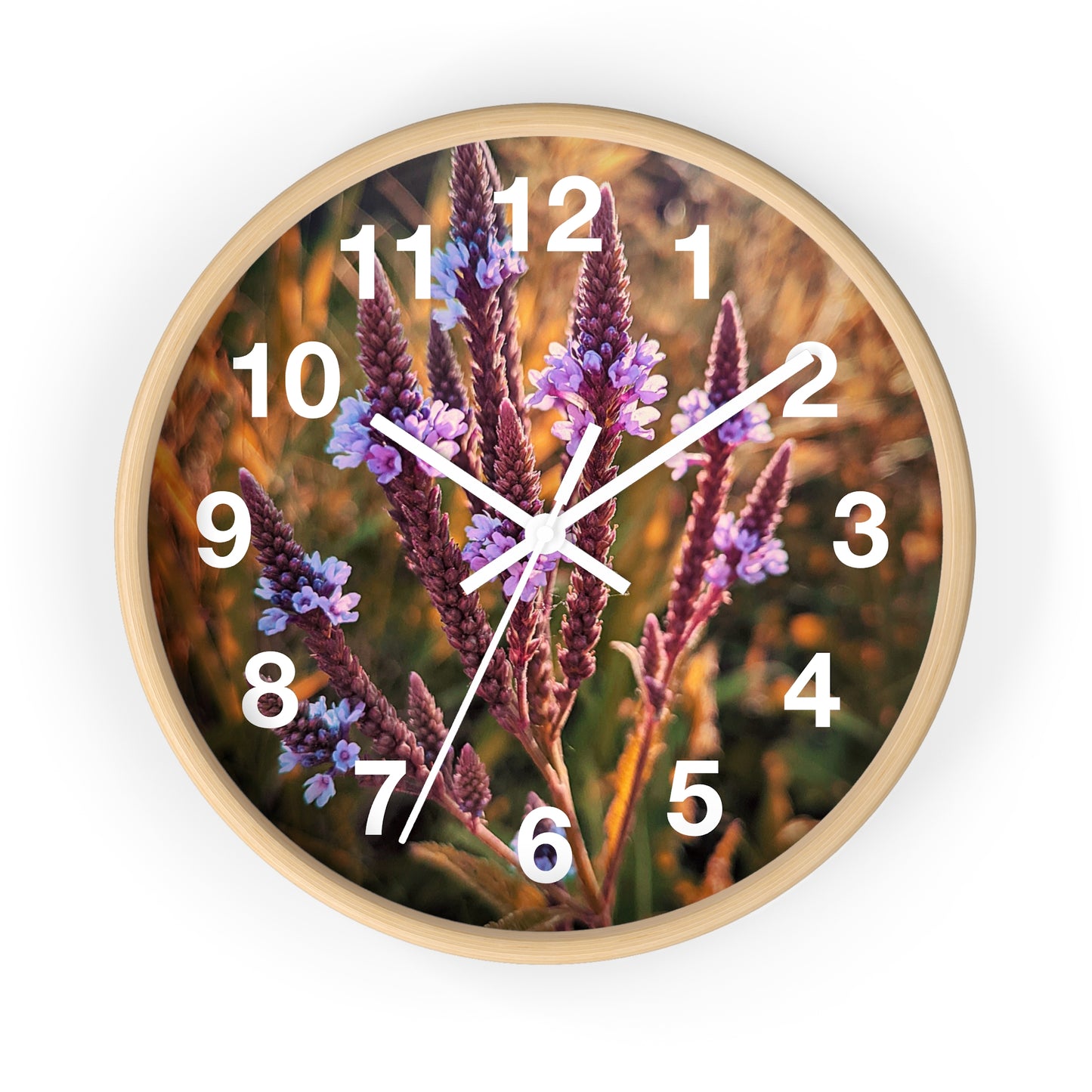 Purple Fields Clock (SP Photography Collection)