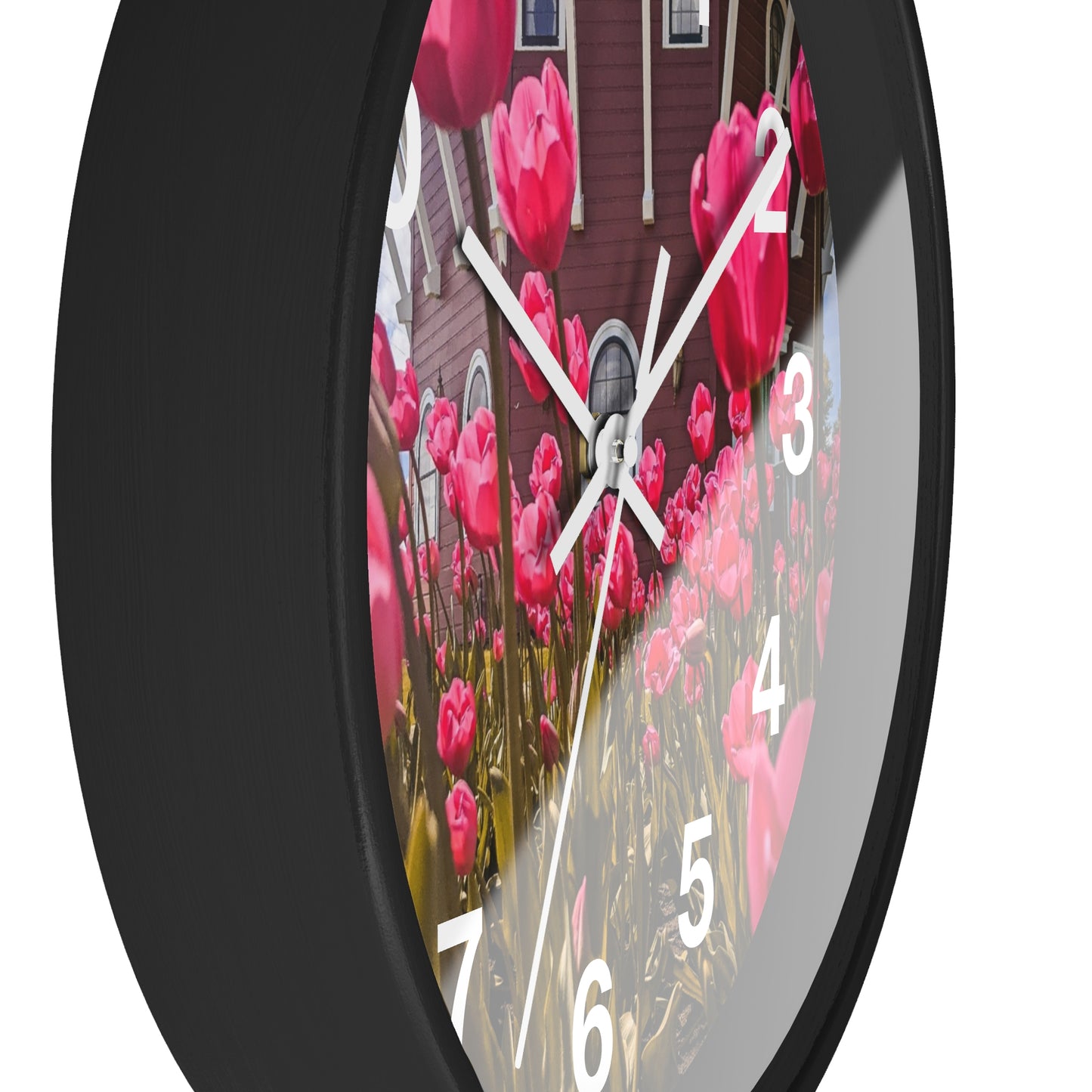 windmill Pink Tulips wall Clock (SP Photography Collection)