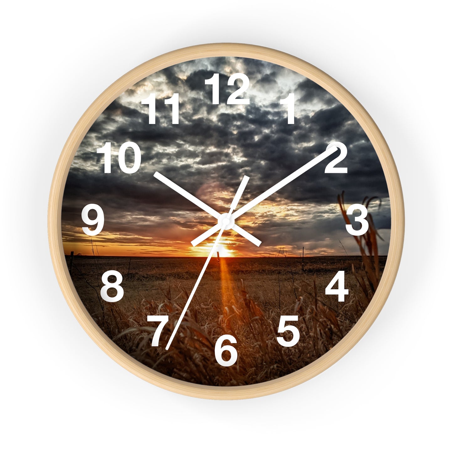 Cloudy Skies Wall Clock (SP Photography Collection)
