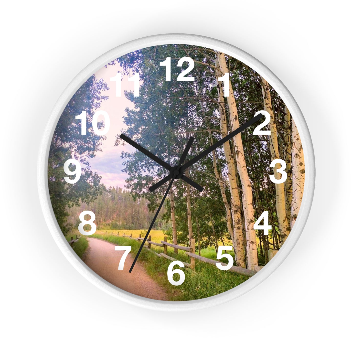 Country Road Wall Clock (SP Photography Collection)