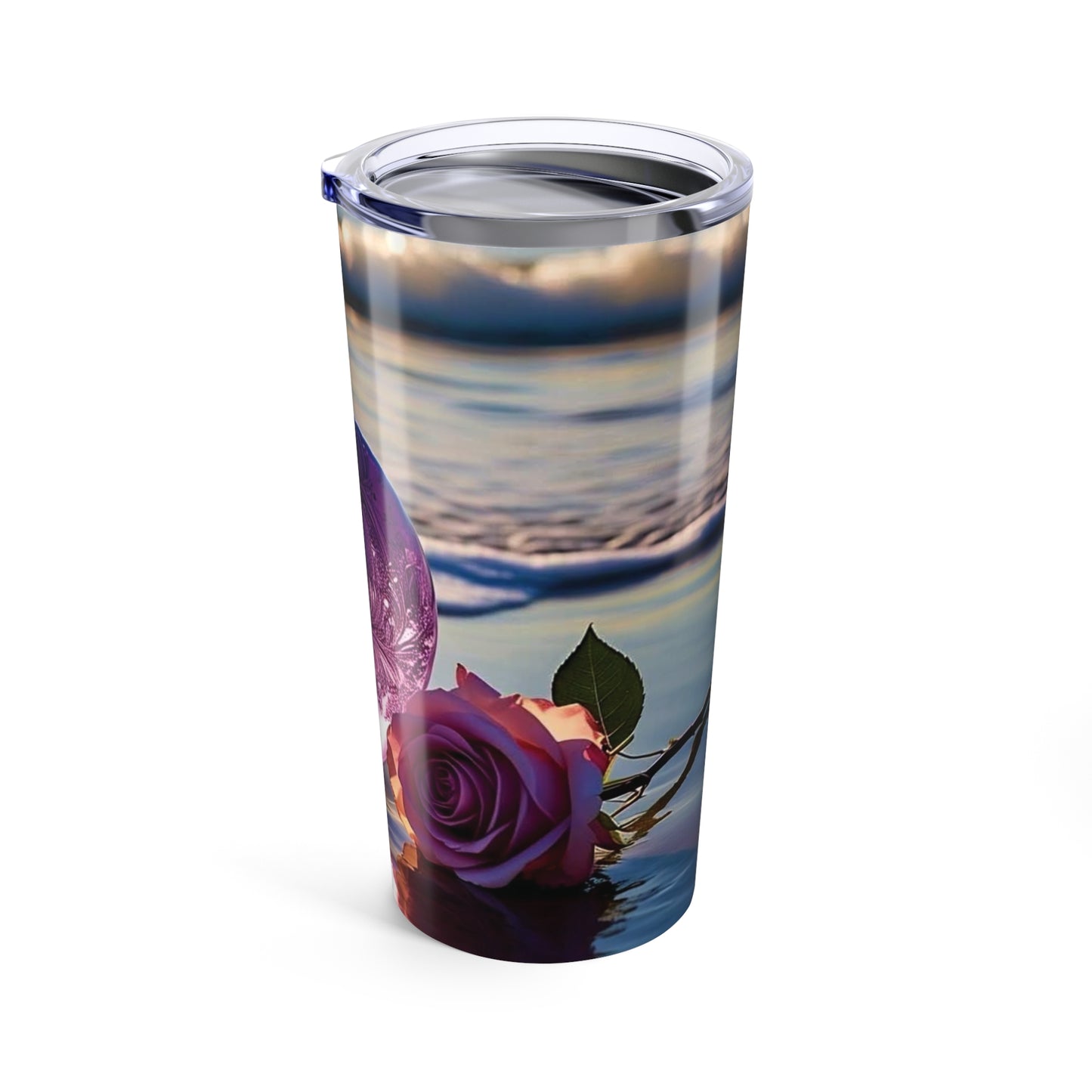 Heart & Rose Tumbler 20oz (aiB & J Collections)