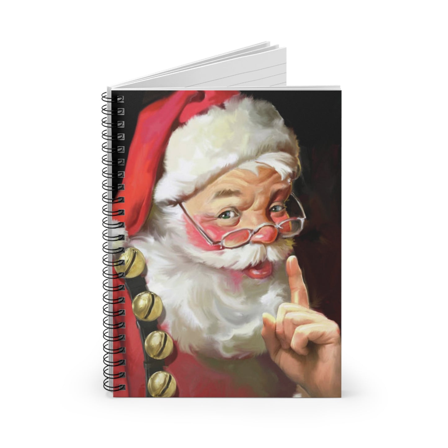 Quite Santa Spiral Notebook - Ruled Line (aiB & J Collections)