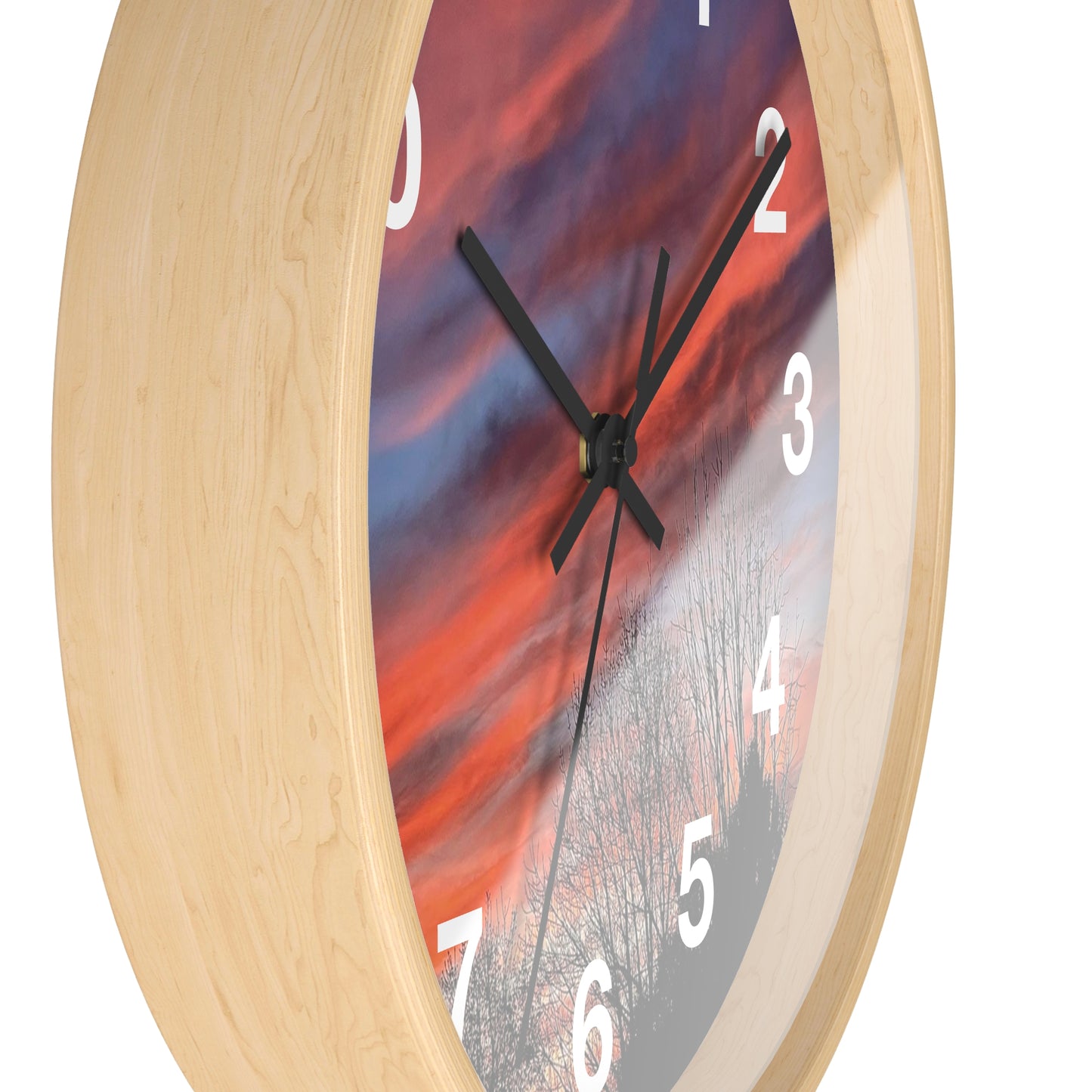 Pink Sky Wall Clock (B & J Collections)