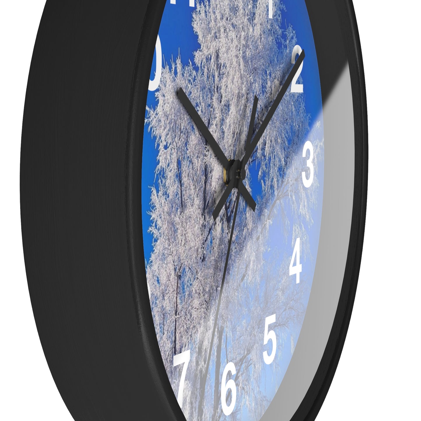 Snowy Tree Clock (SP Photography Collection)