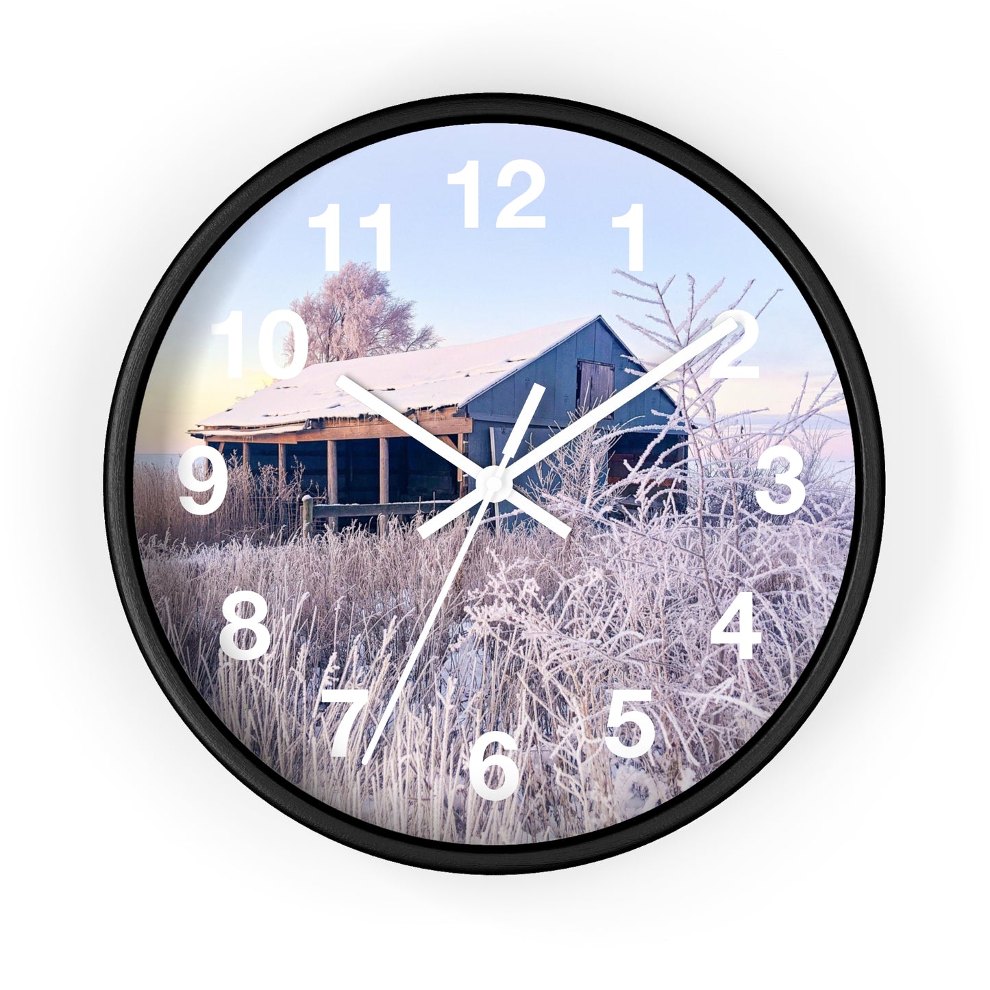 Wintery Barn Clock (SP Photography Collection)
