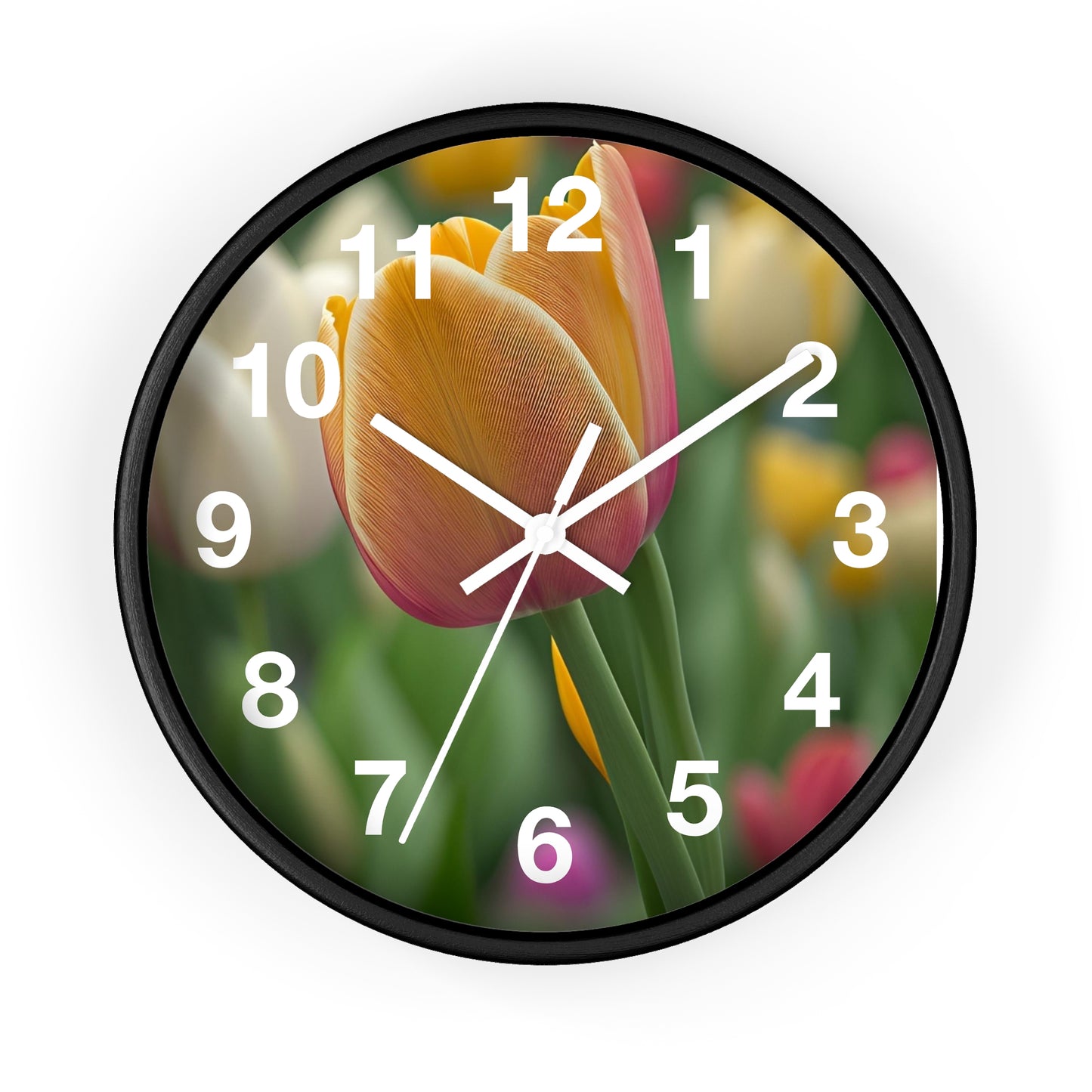 Orange Tulip Wall Clock (SP Photography Collection)