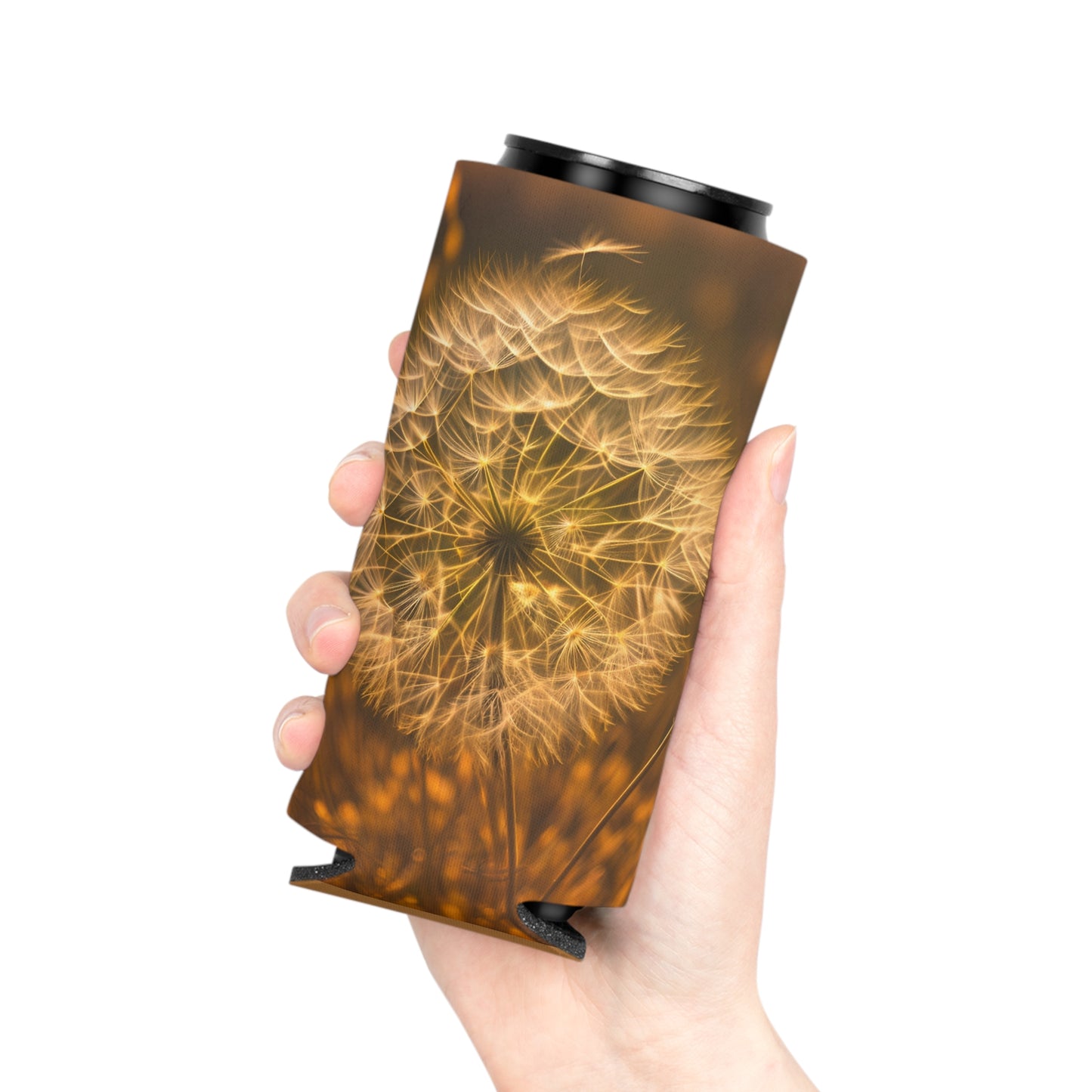 Make a wish Can Slim Cooler Sleeve (SP Photography Collection) BROWN