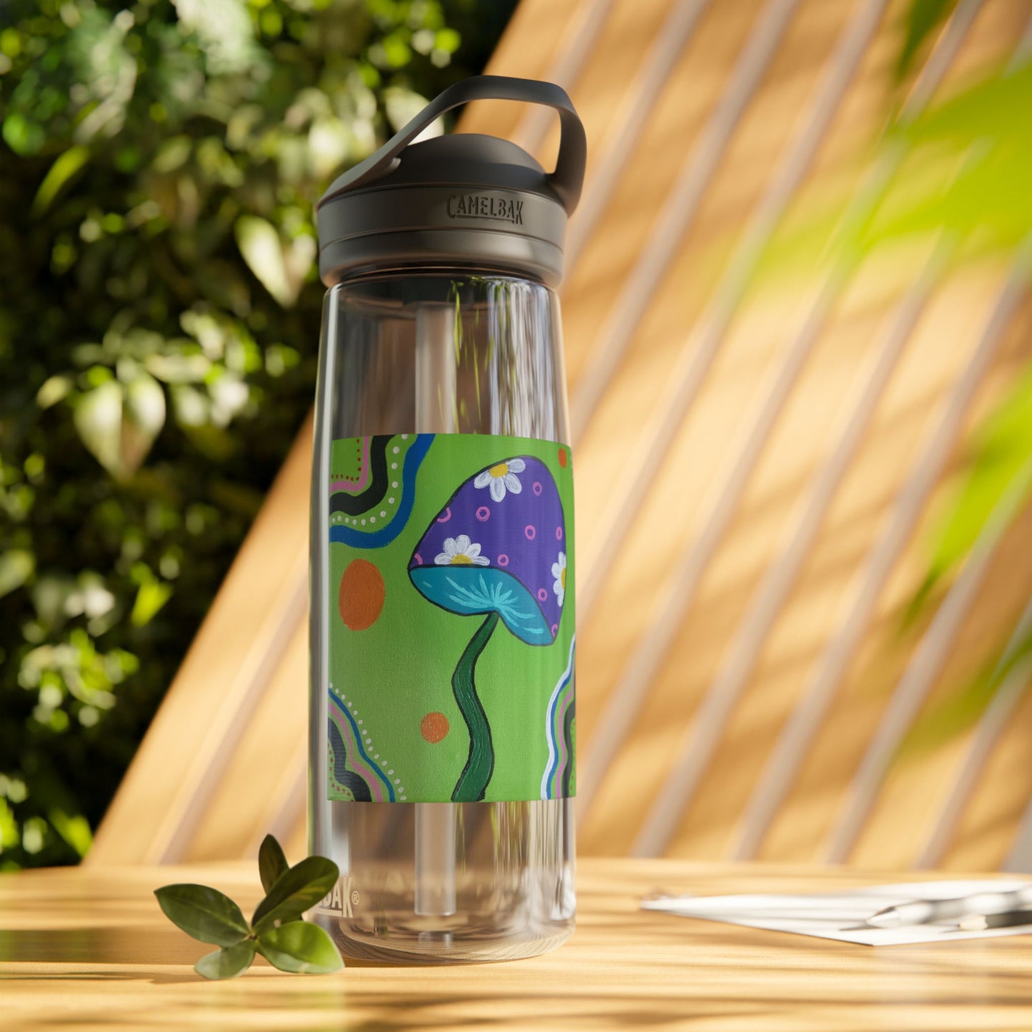 Marguerite Mushroom CamelBak Eddy® Water Bottle, 25oz (Peculiar Paintings Collection)