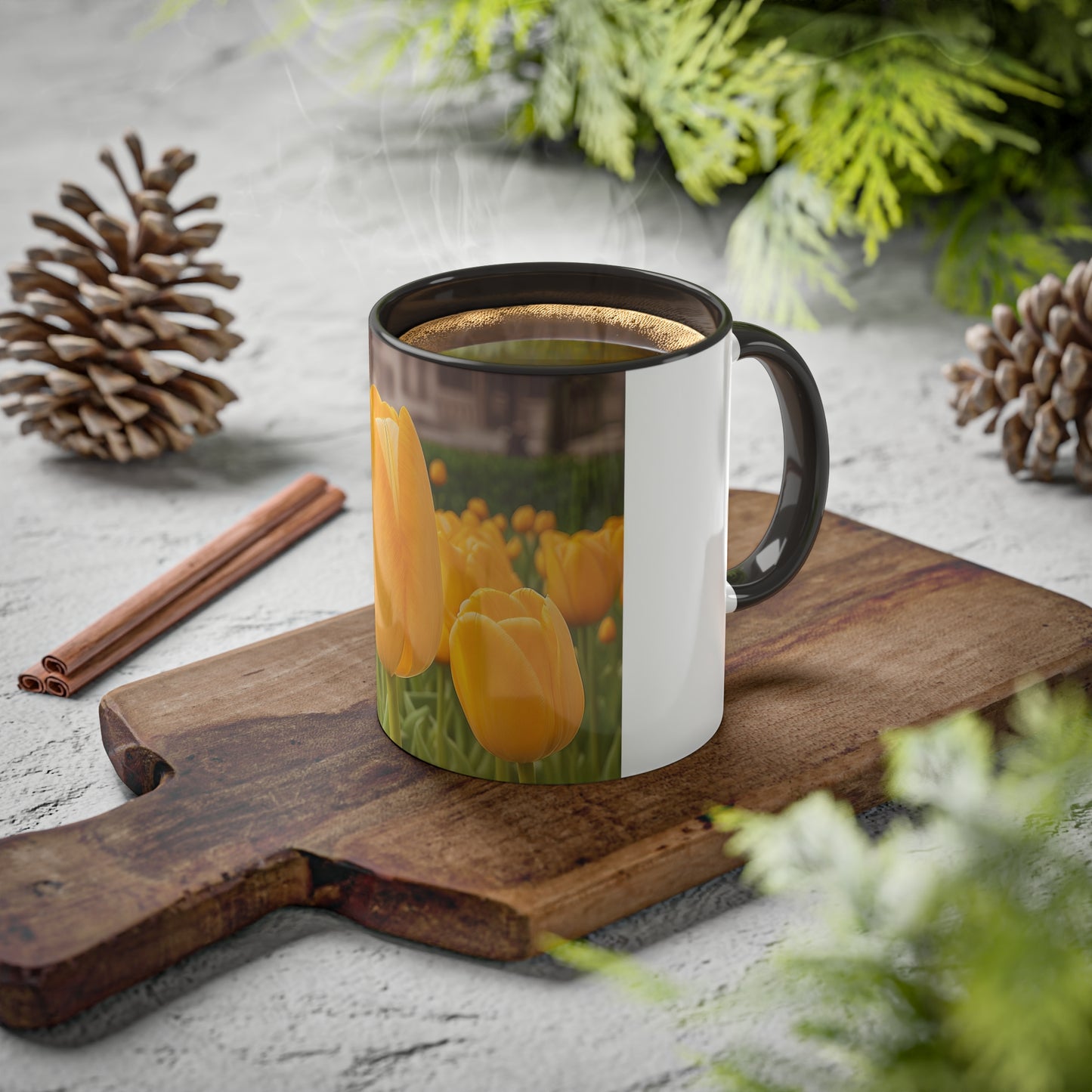 Yellow Tulip Mug, 11oz (SP Photography Collection)