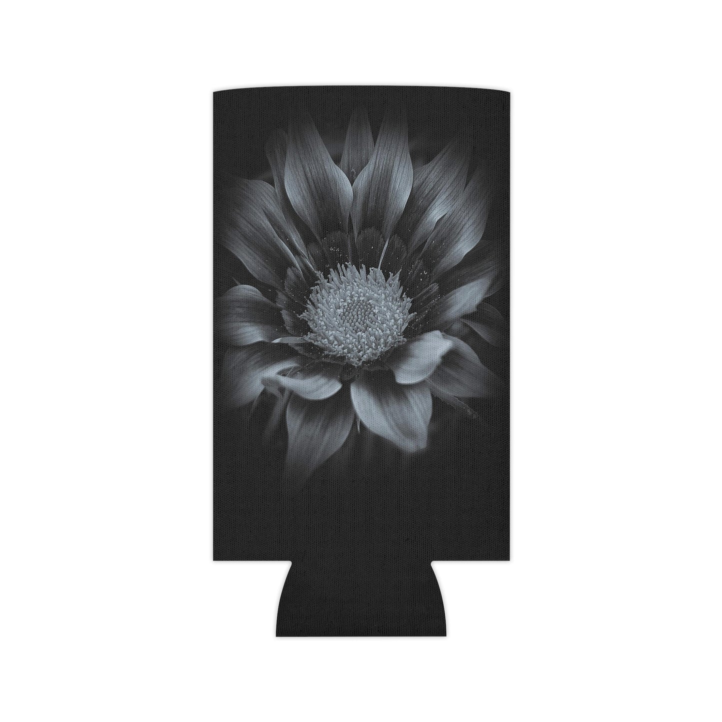 Midnight Bloom Can Slim Cooler Sleeve (SP Photography Collection) BLACK