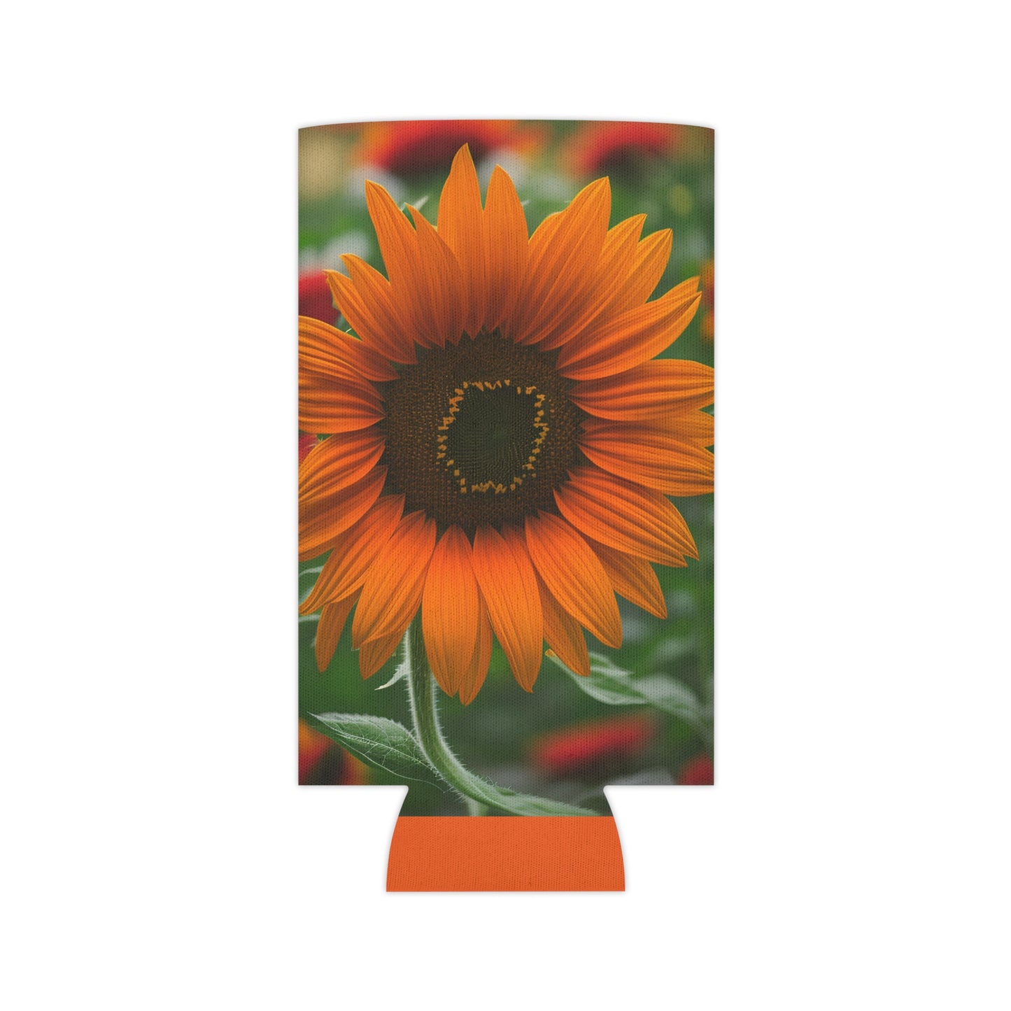 Orange Sunflower Can Slim Cooler Sleeve (SP Photography Collection) ORANGE