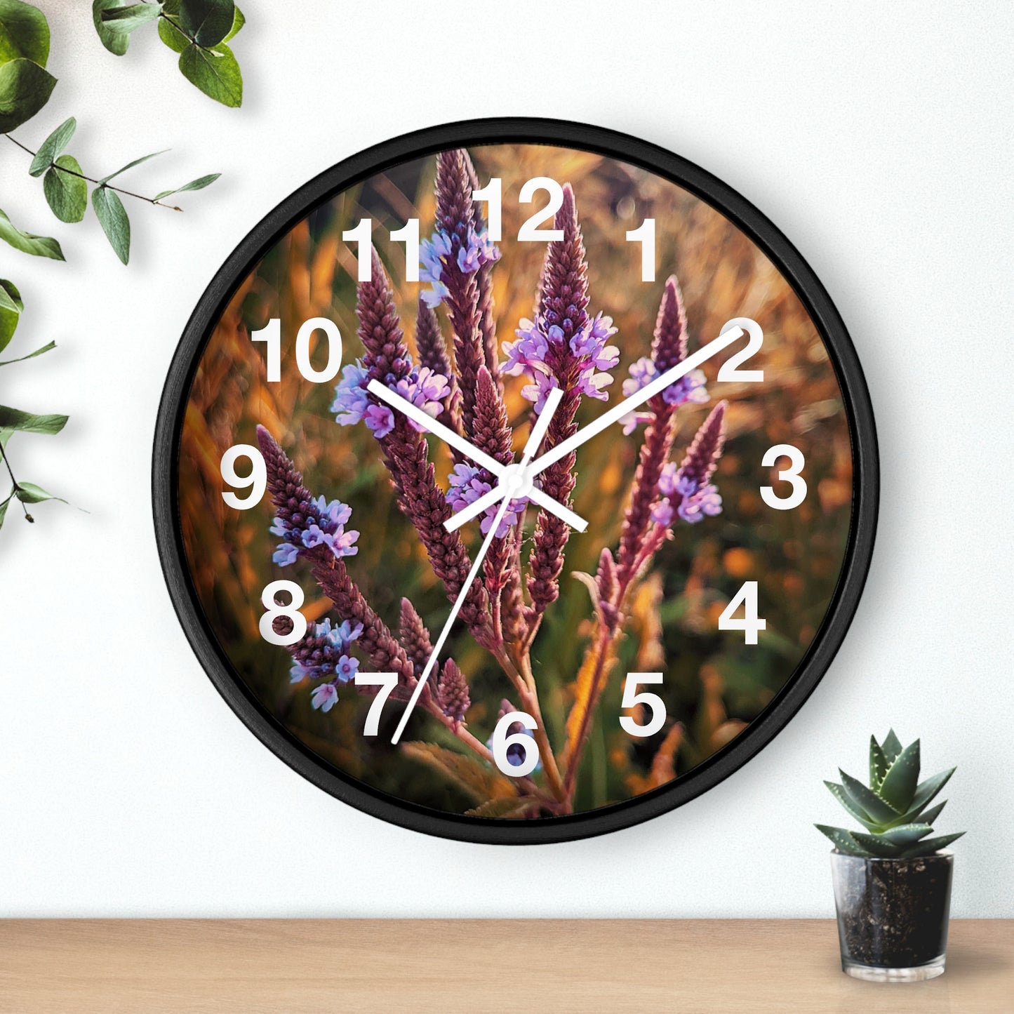 Purple Fields Clock (SP Photography Collection)