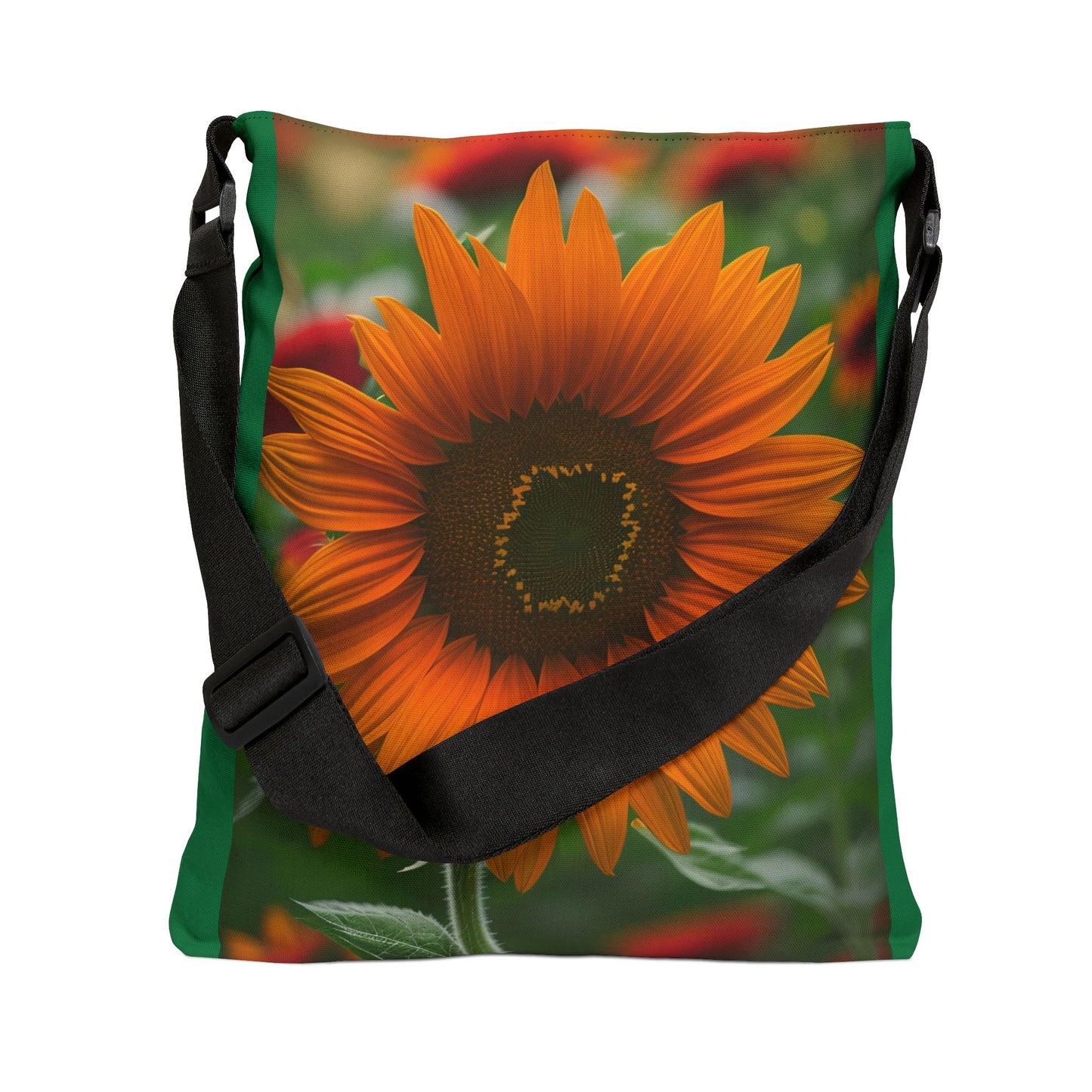 Orange Sunflower Adjustable Tote Bag (SP Photography Collection) GREEN
