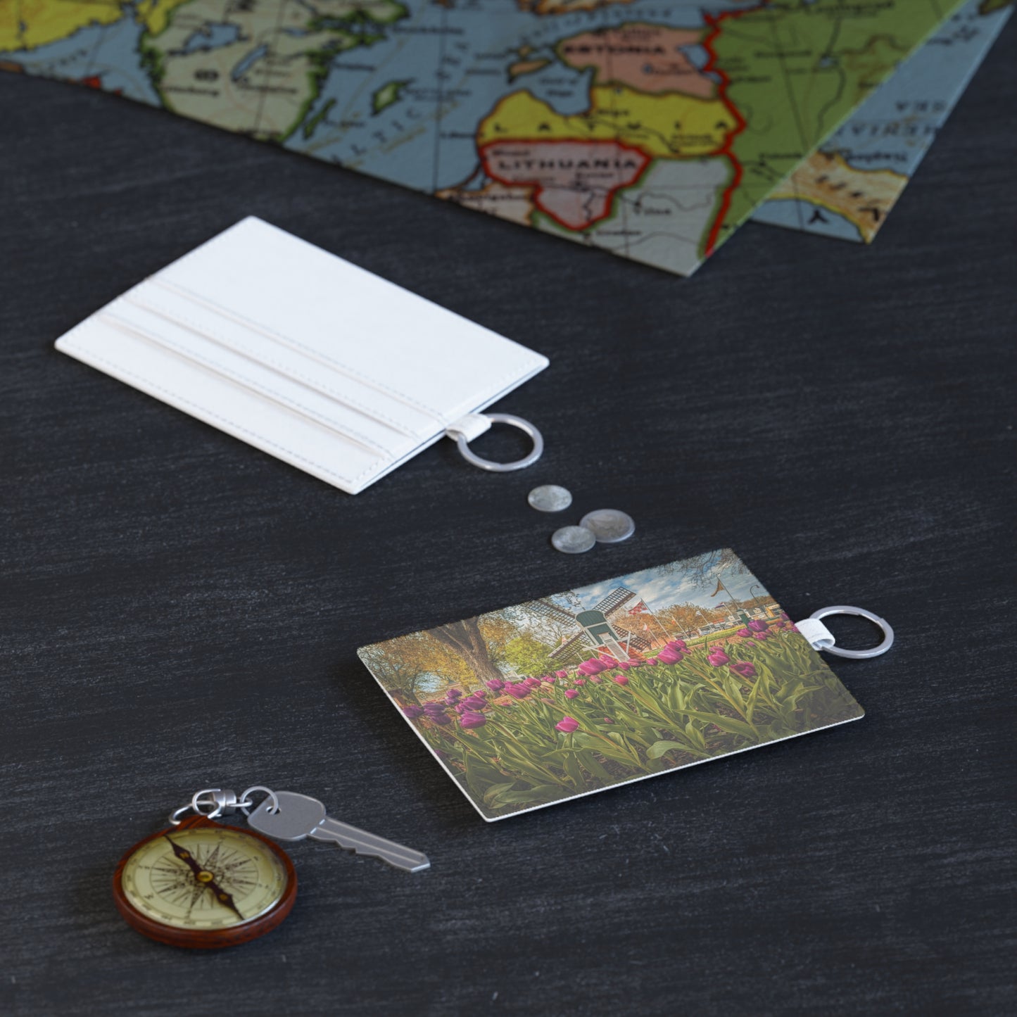 Windmill Tulip Leather Card Holder (SP Photography Collection)