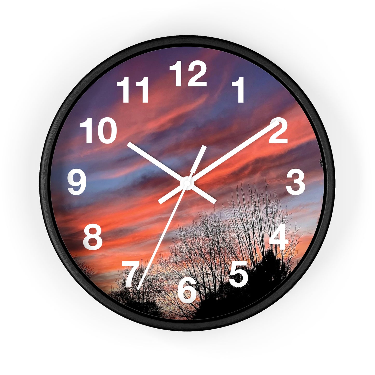 Pink Sky Wall Clock (B & J Collections)