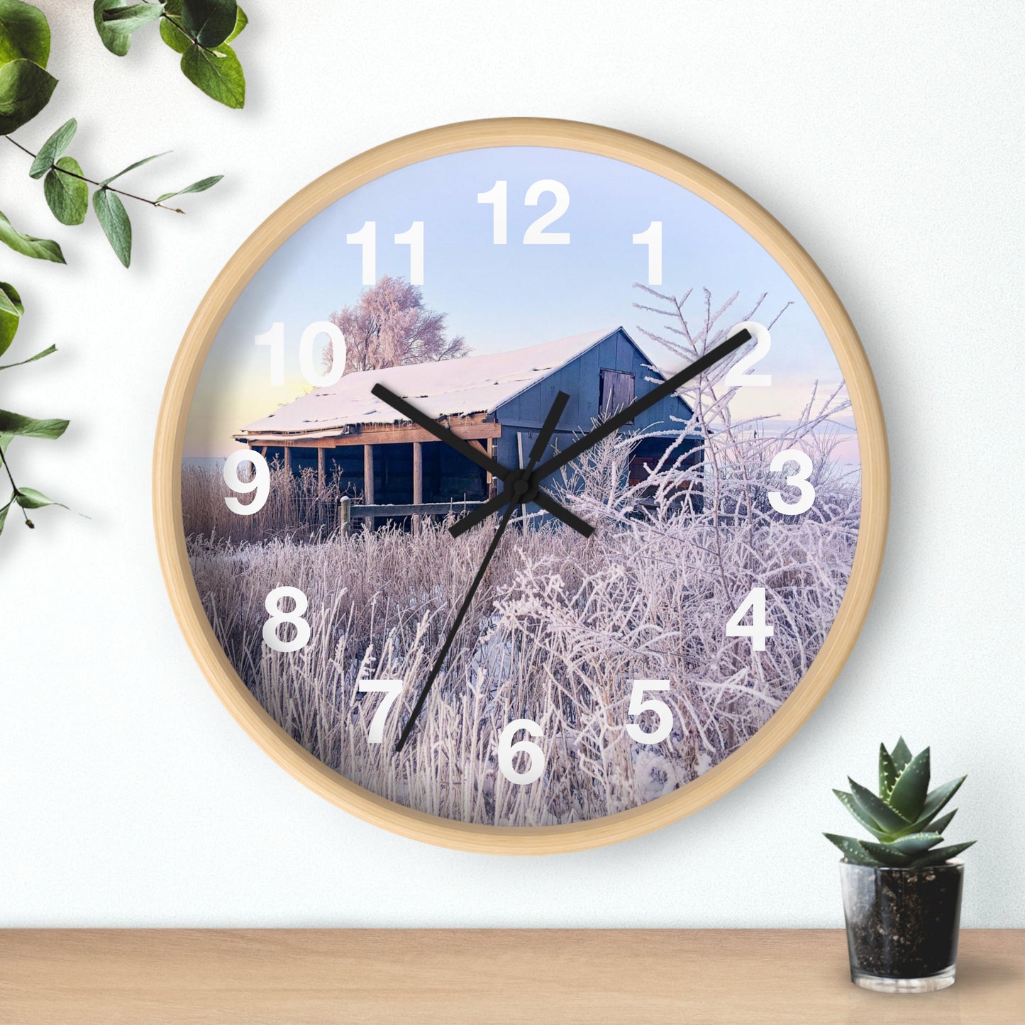 Wintery Barn Clock (SP Photography Collection)