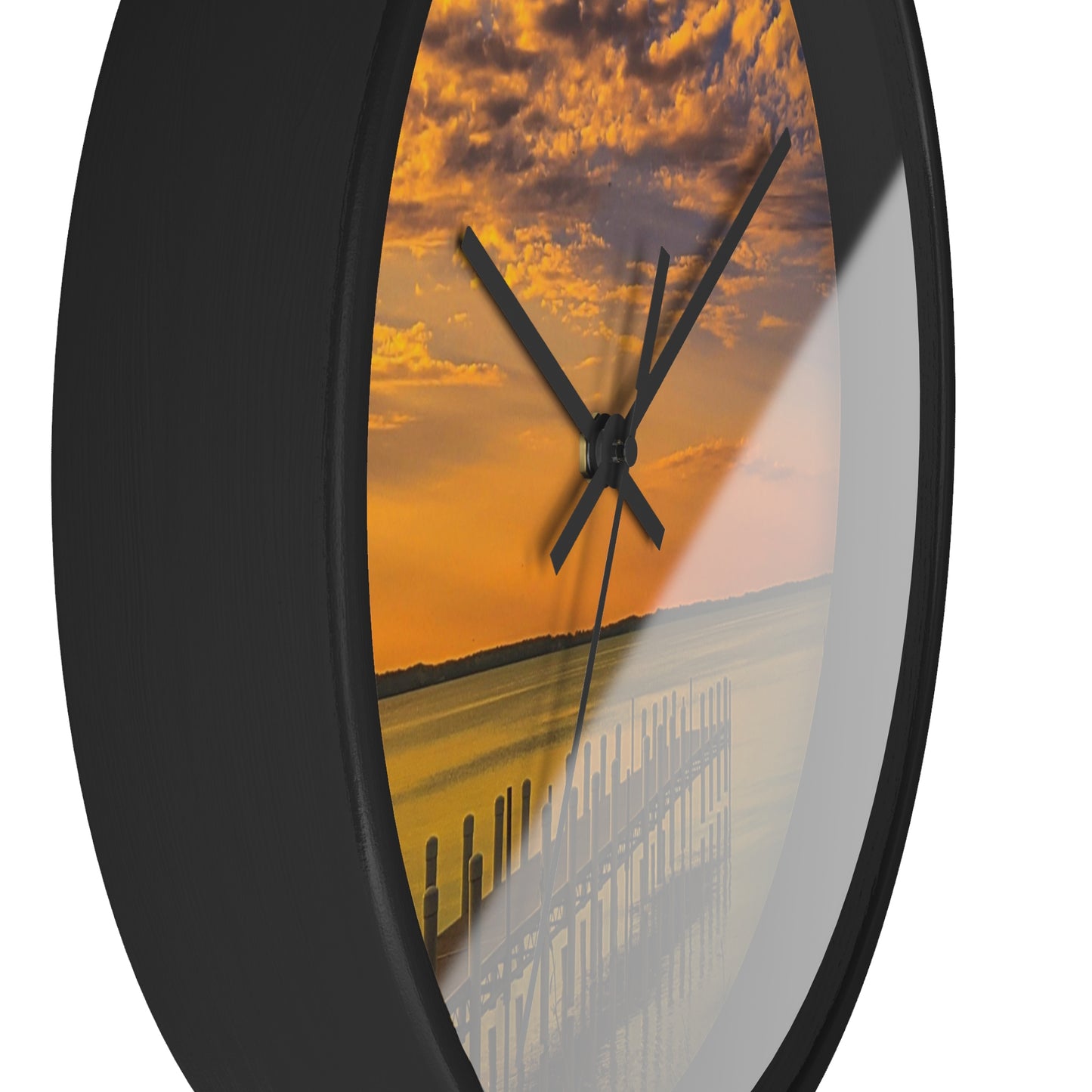 On the dock Wall Clock (SP Photography Collection)