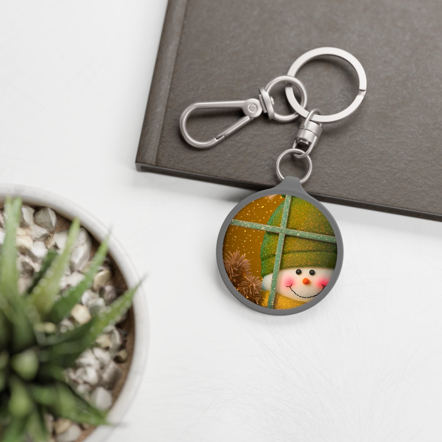 Peek A Boo Snowman Key Ring (SP Photography Collection)
