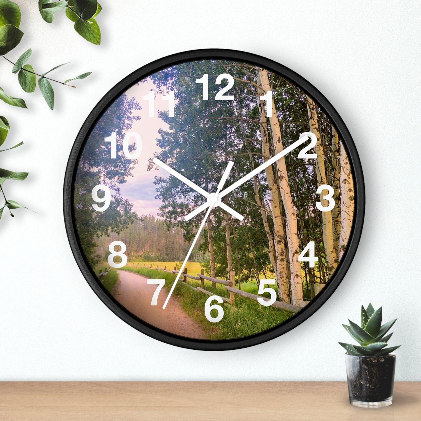 Country Road Wall Clock (SP Photography Collection)