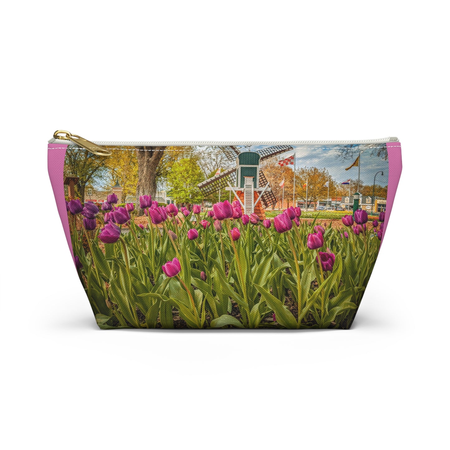 Windmill Tulip Pouch w T-bottom (SP Photography Collection) PINK