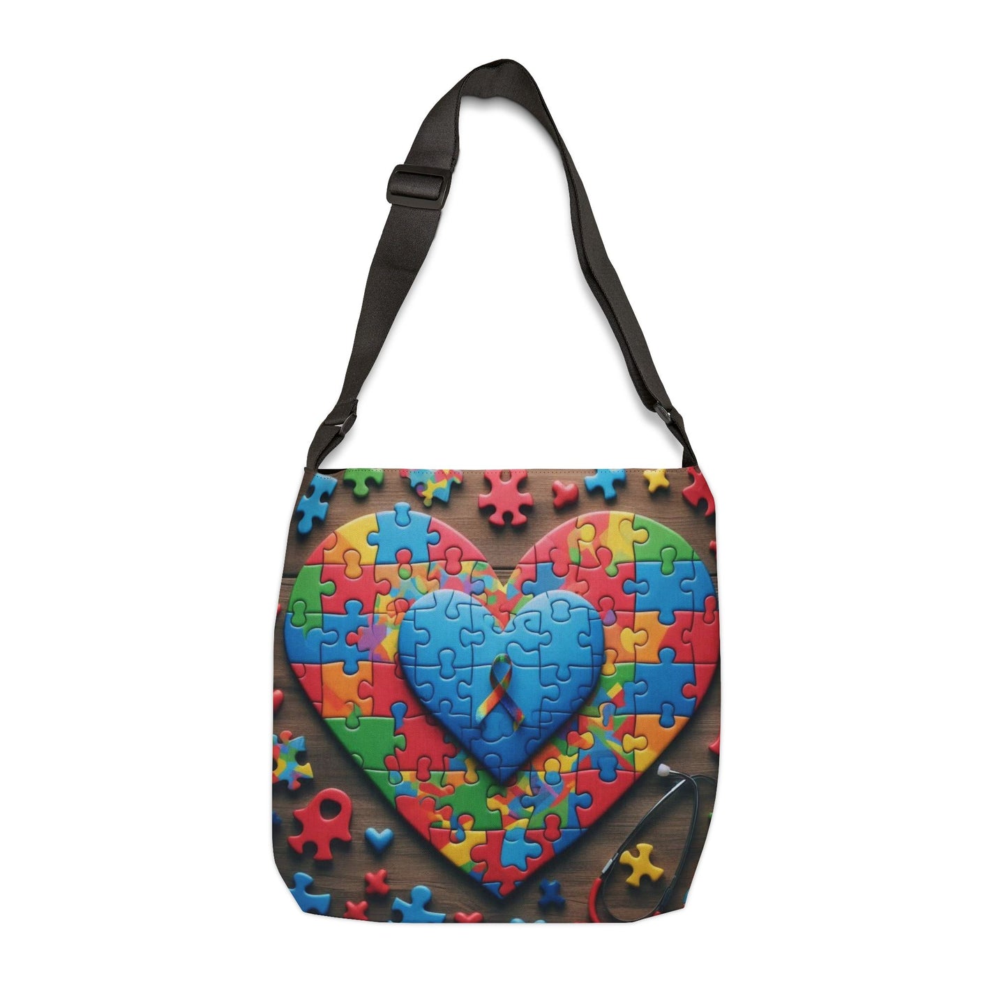 Autism Adjustable Tote Bag (aiB & J Collections)BLUE