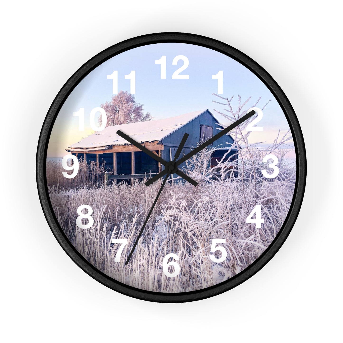 Wintery Barn Clock (SP Photography Collection)