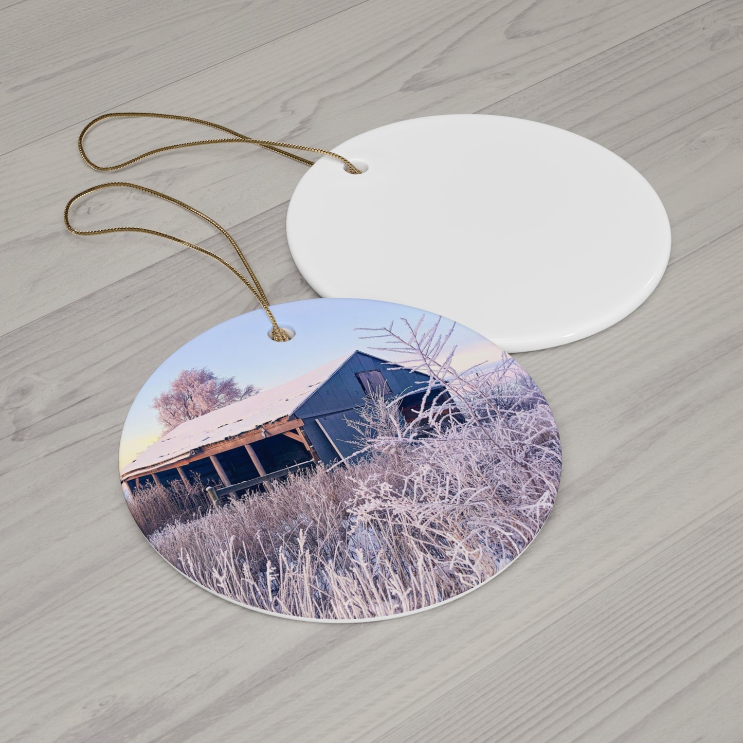 Wintery Barn Ornament (SP Photography Collection)