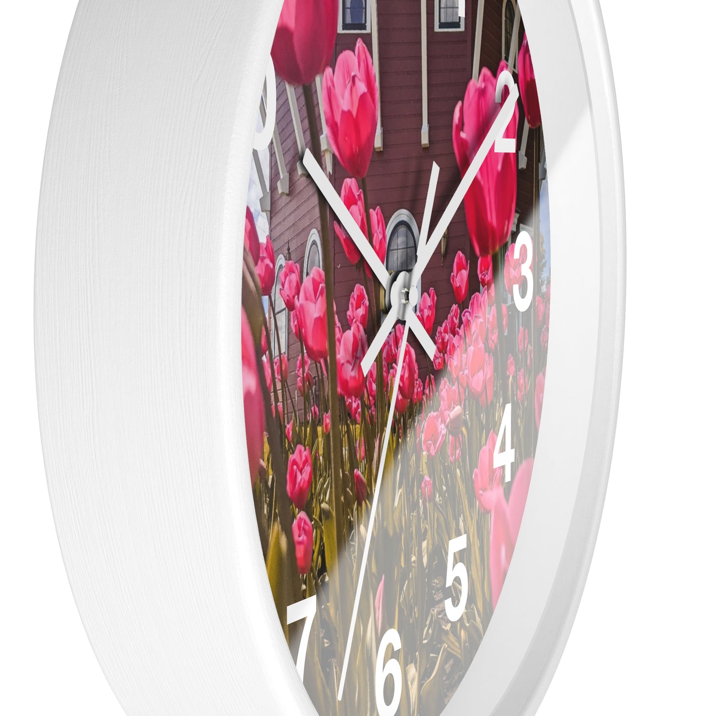 windmill Pink Tulips wall Clock (SP Photography Collection)