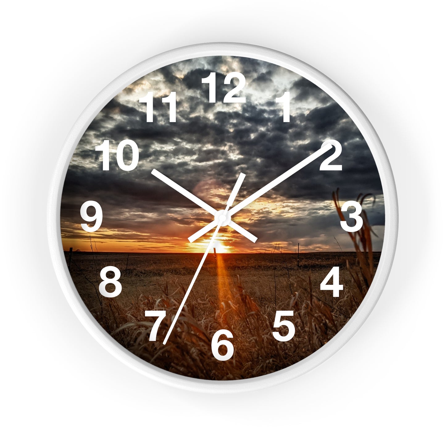 Cloudy Skies Wall Clock (SP Photography Collection)