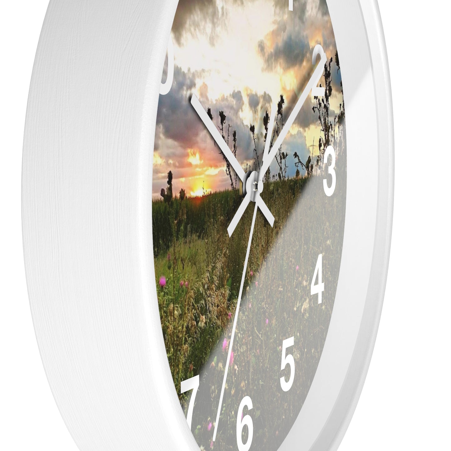 Cloudy Field wall Clock (SP Photography Collection)