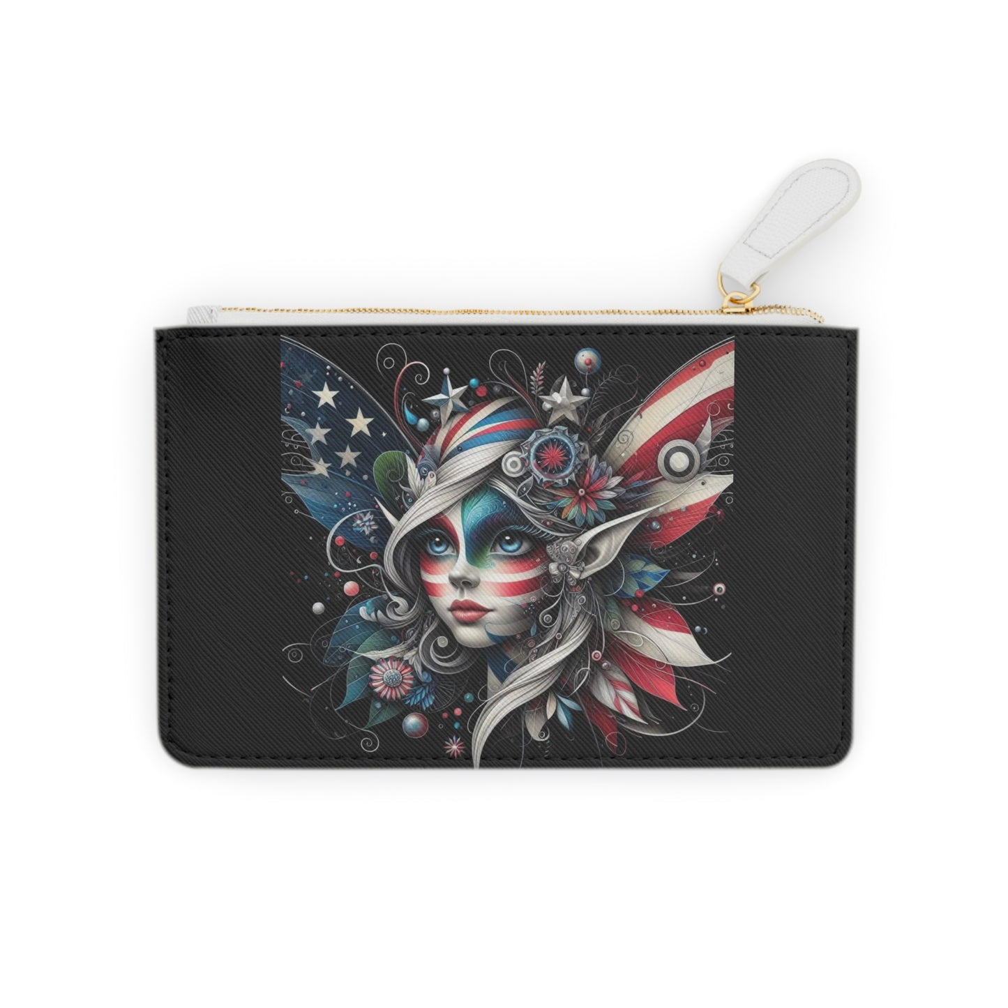 Patriotic Fairy Mini Clutch Bag (aiB & J Collections) BLACK