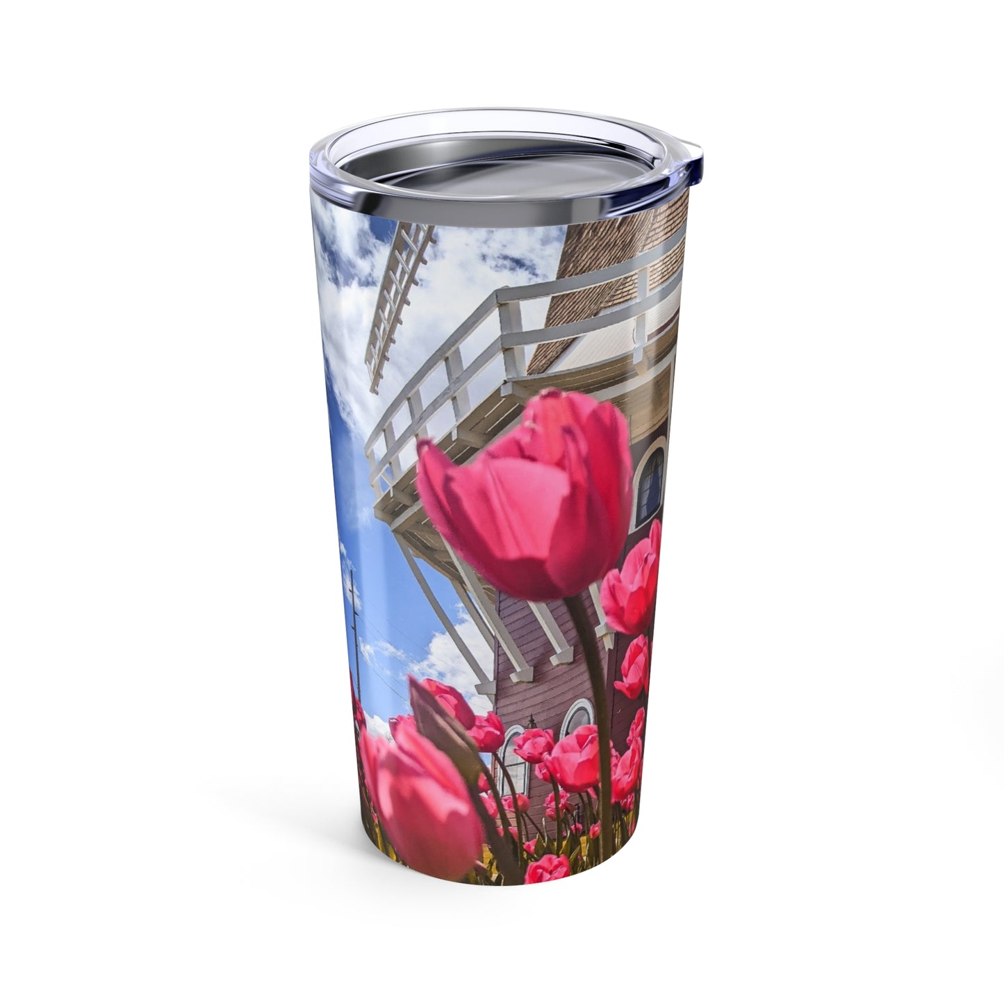 Windmill Pink Tulips Tumbler 20oz (SP Photography Collection)