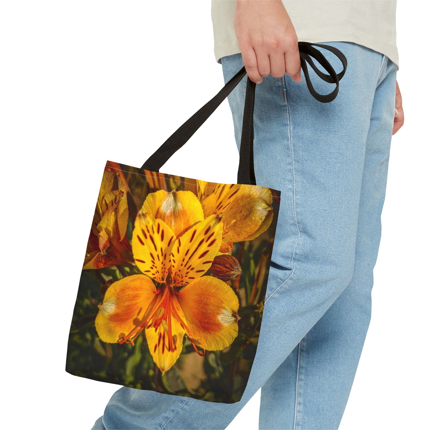 Yellow Lily Tote Bag (SP Photography Collection) BROWN
