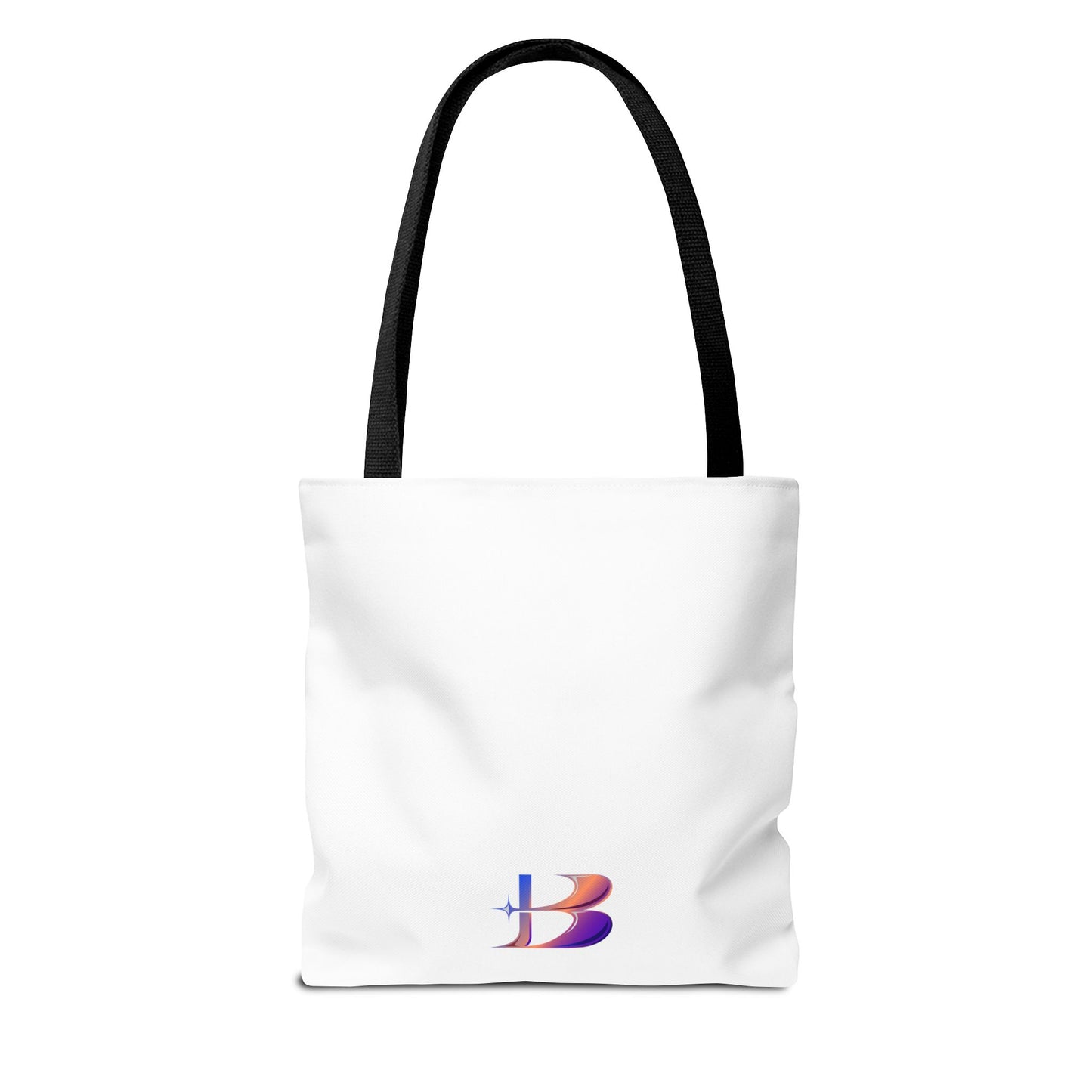 Smell The Flowers Tote Bag (aiB & J Collections) WHITE