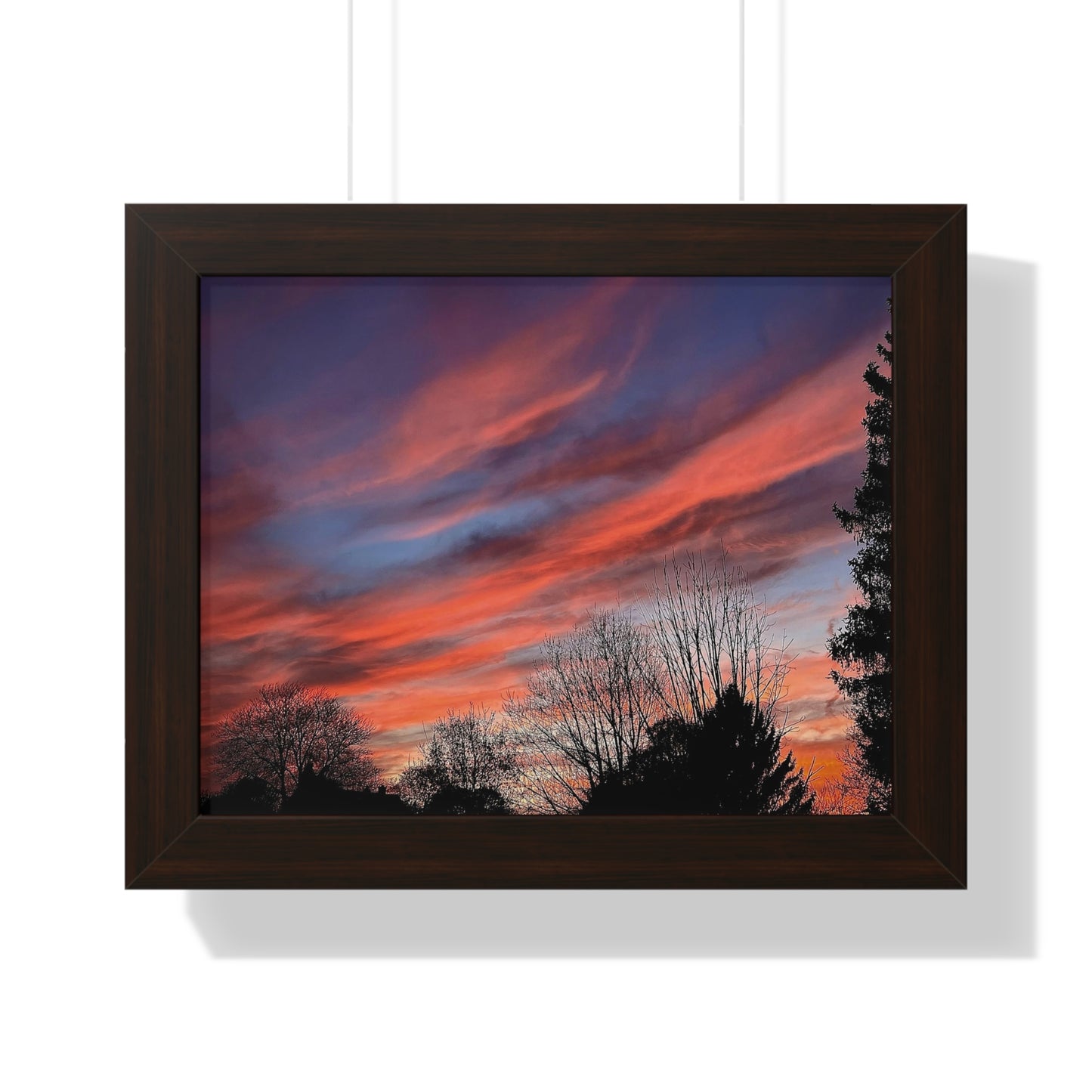 Pink Sky Framed Horizontal Poster (B & J Collections)