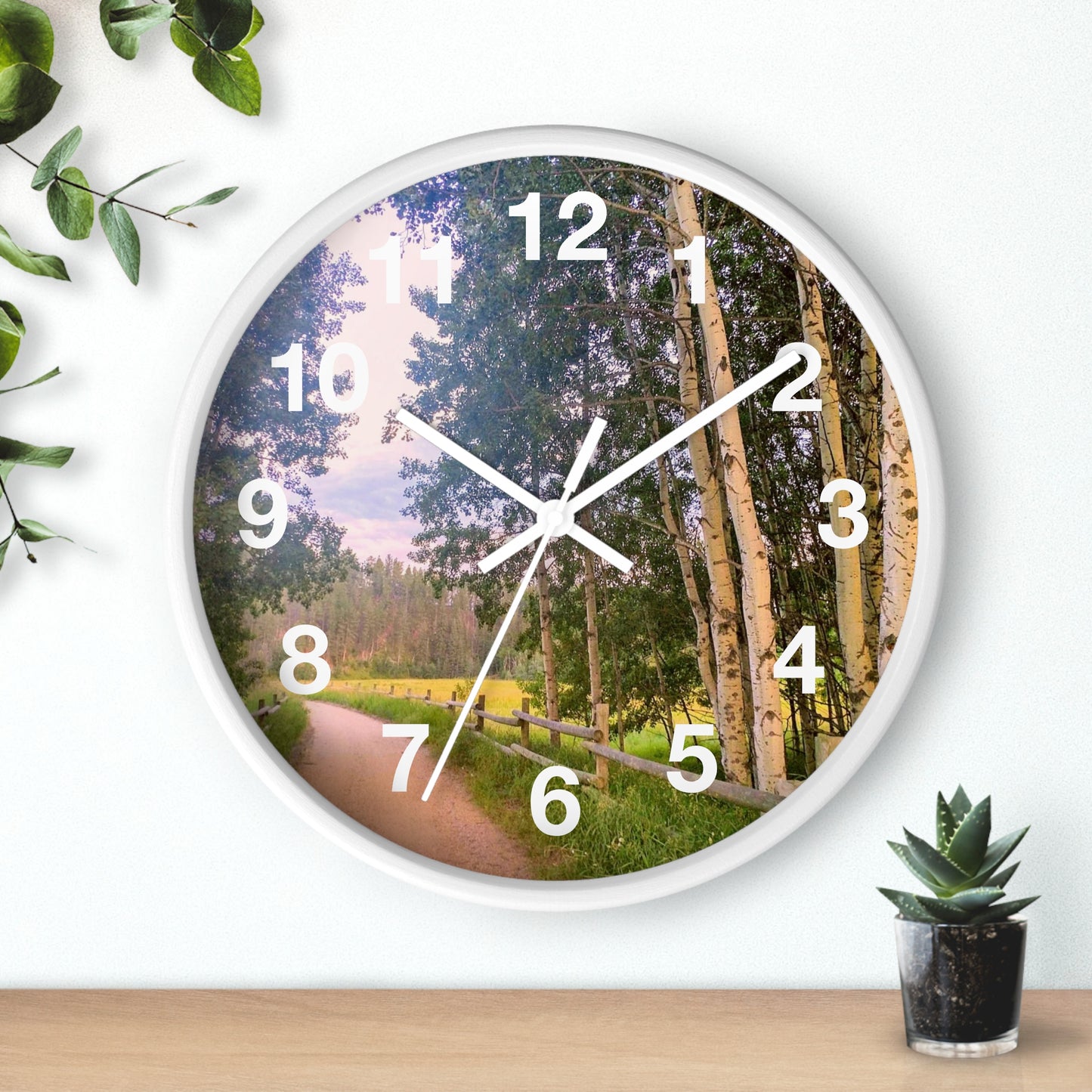 Country Road Wall Clock (SP Photography Collection)