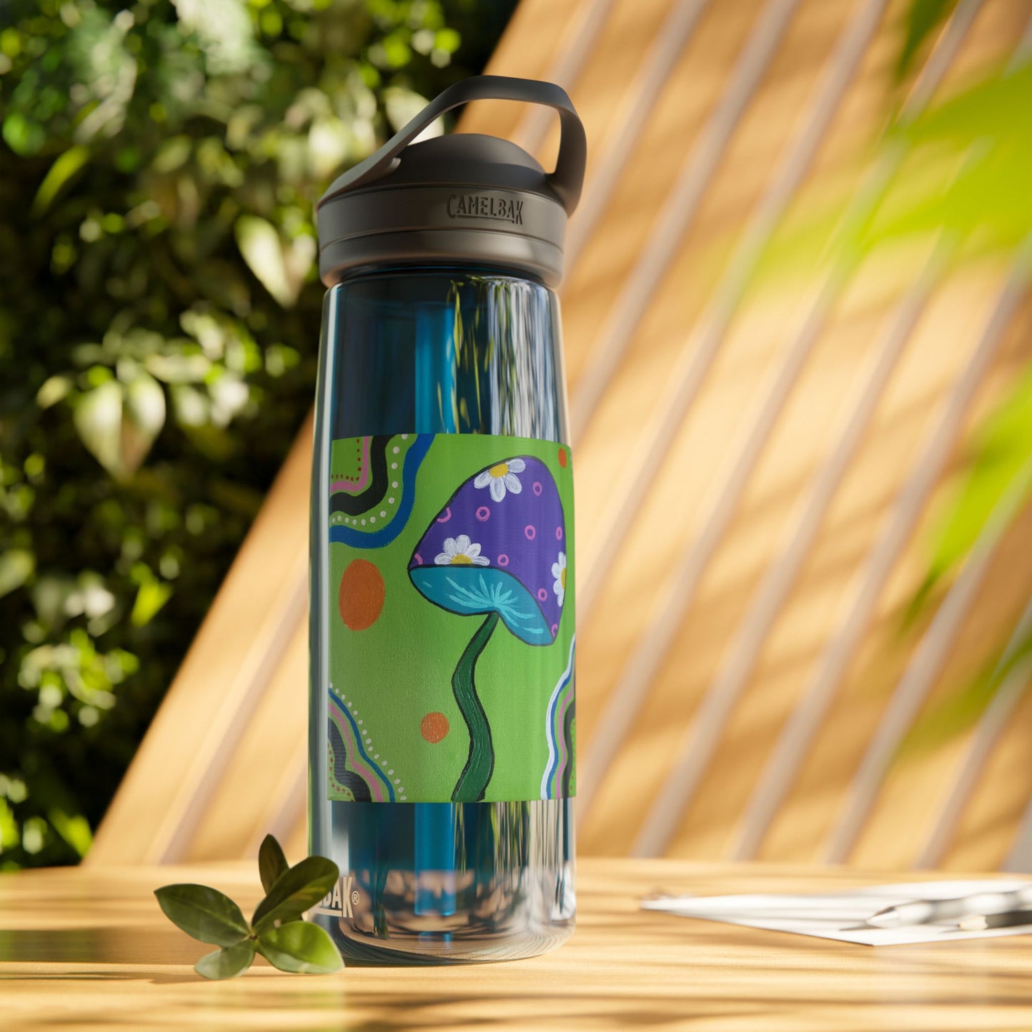 Marguerite Mushroom CamelBak Eddy® Water Bottle, 25oz (Peculiar Paintings Collection)