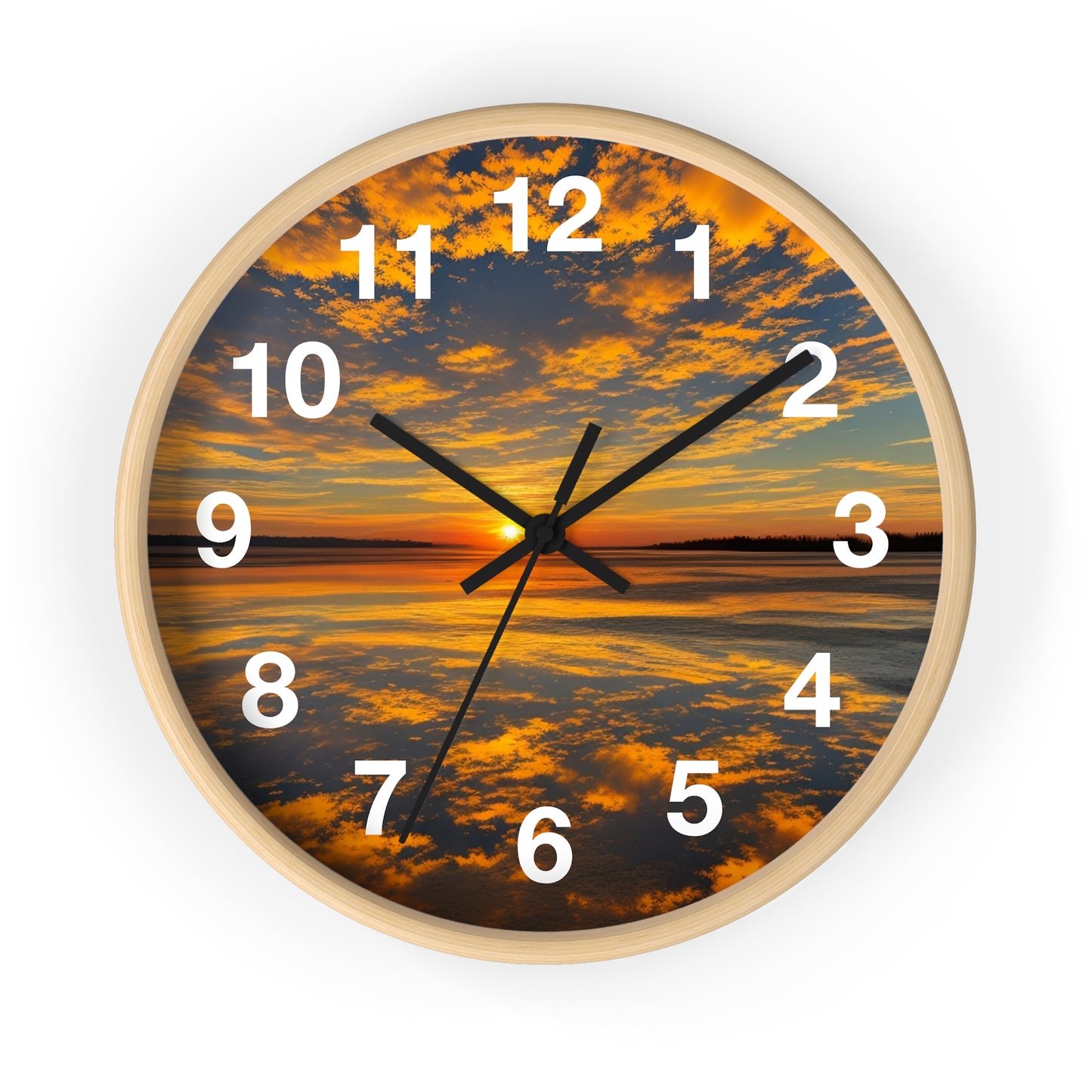 Orange Skies Wall Clock (SP Photography Collection)