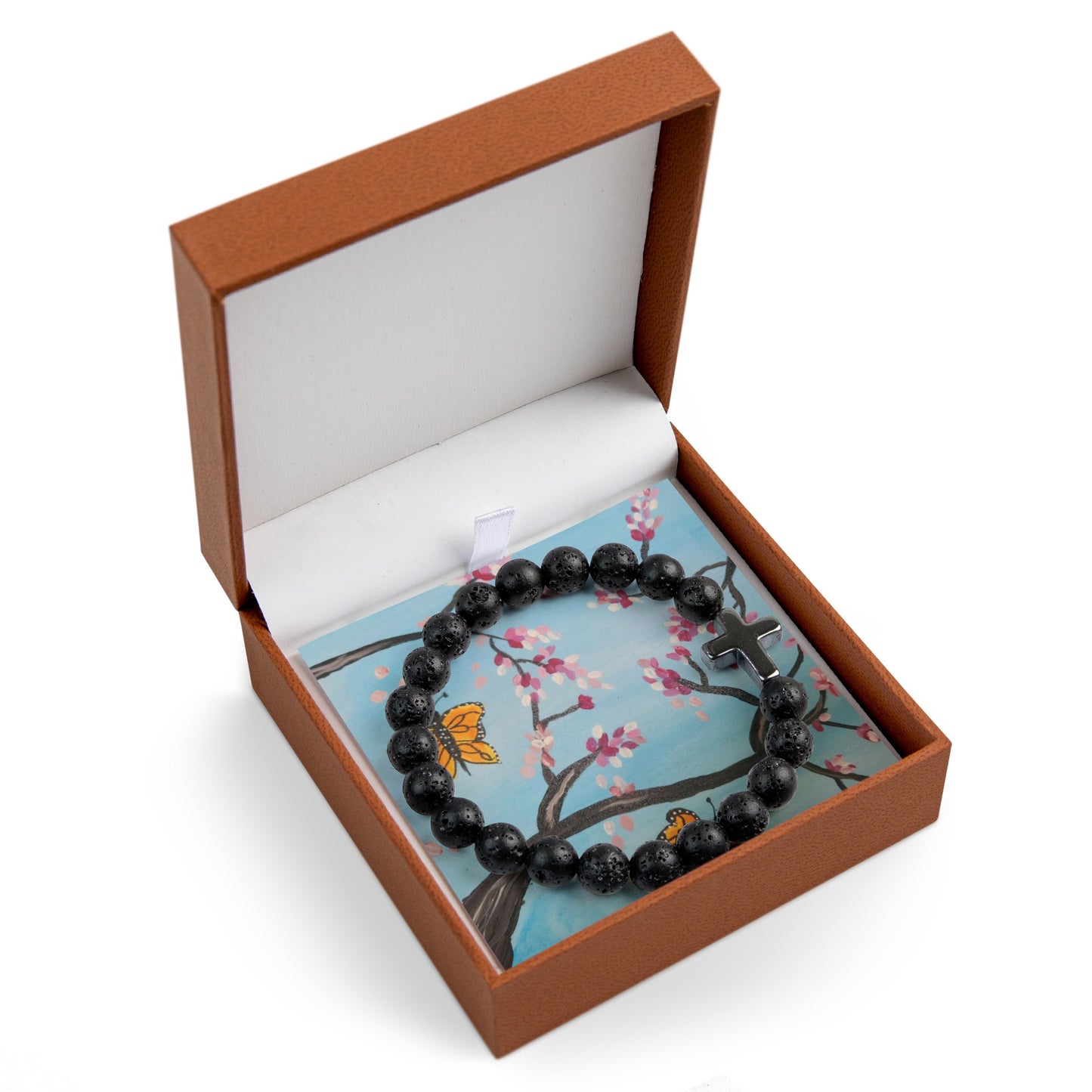 Monarchs Play Cross Bead Bracelet (Mothers Day Collection)