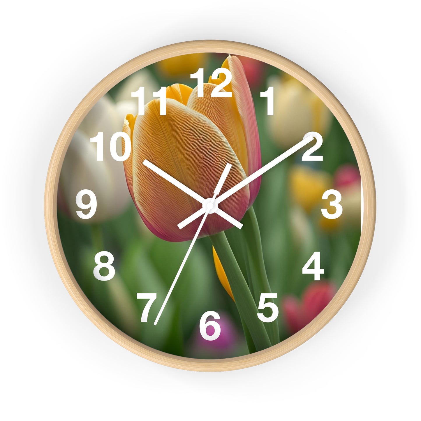 Orange Tulip Wall Clock (SP Photography Collection)