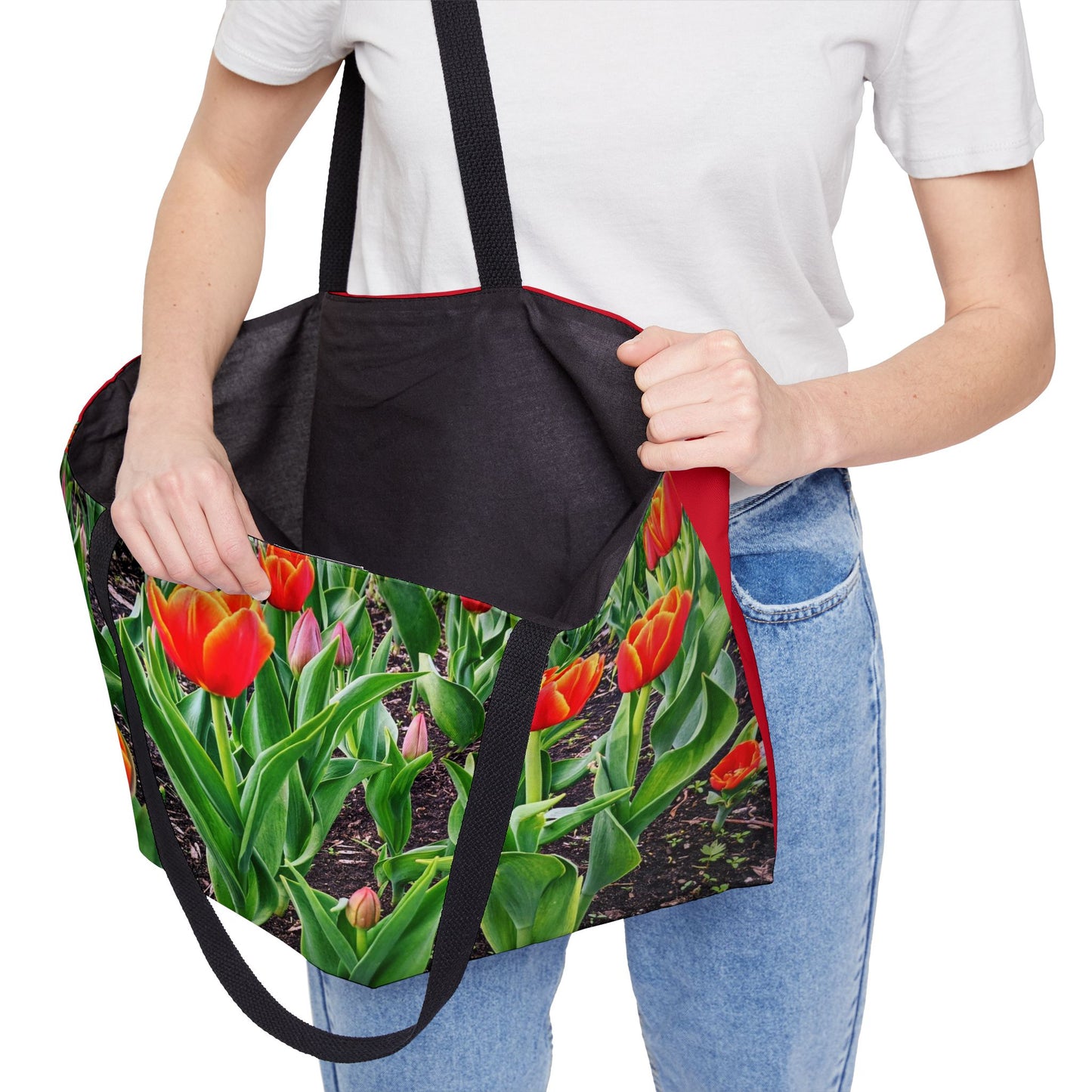 Red Tulips Weekender Tote Bag (SP Photography Collection) RED