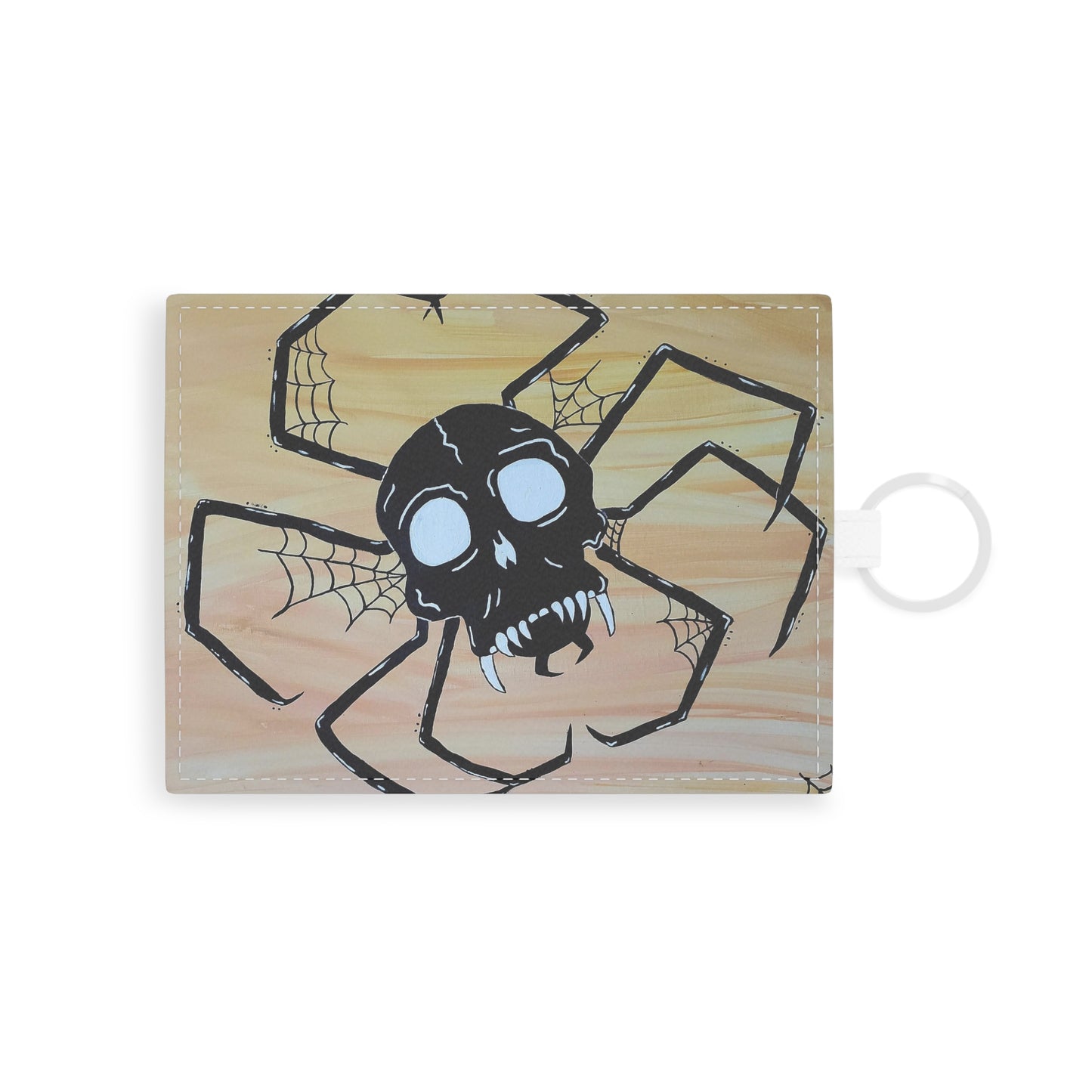 Spike Leather Card Holder (Peculiar Paintings Collection)