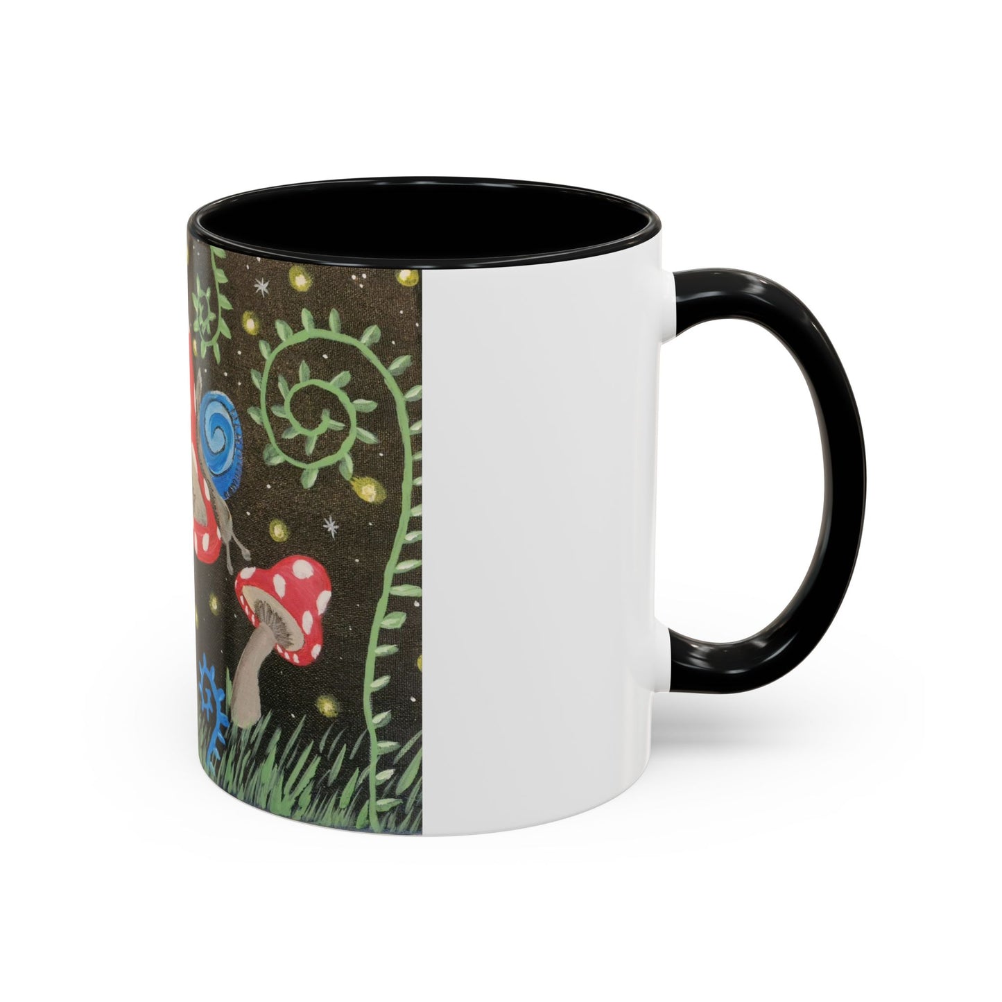 Magical Mushrooms Accent Coffee Mug, 11oz (Brookson Collection)